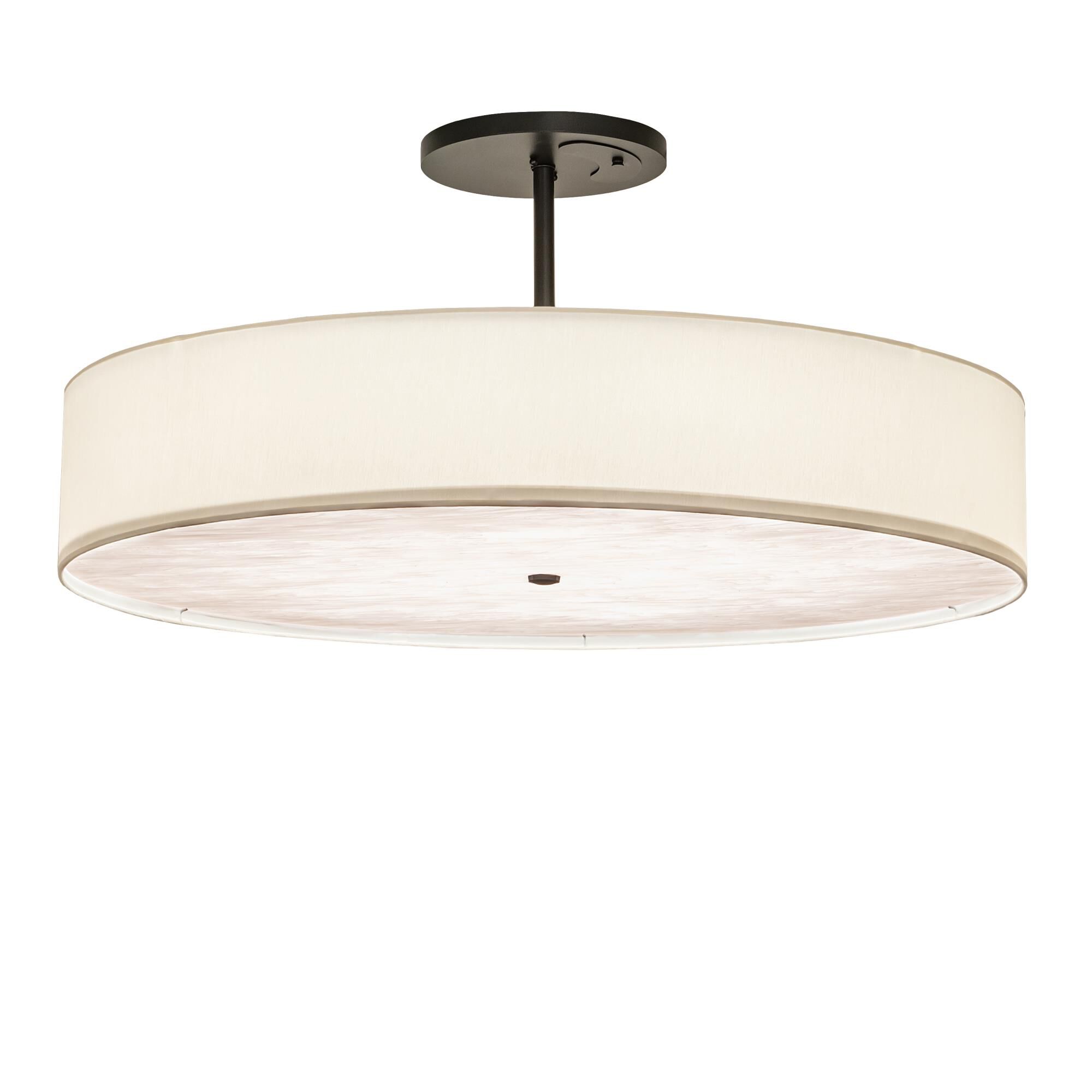 Meyda Lighting Cilindro Textrene 42 Inch LED Large Pendant