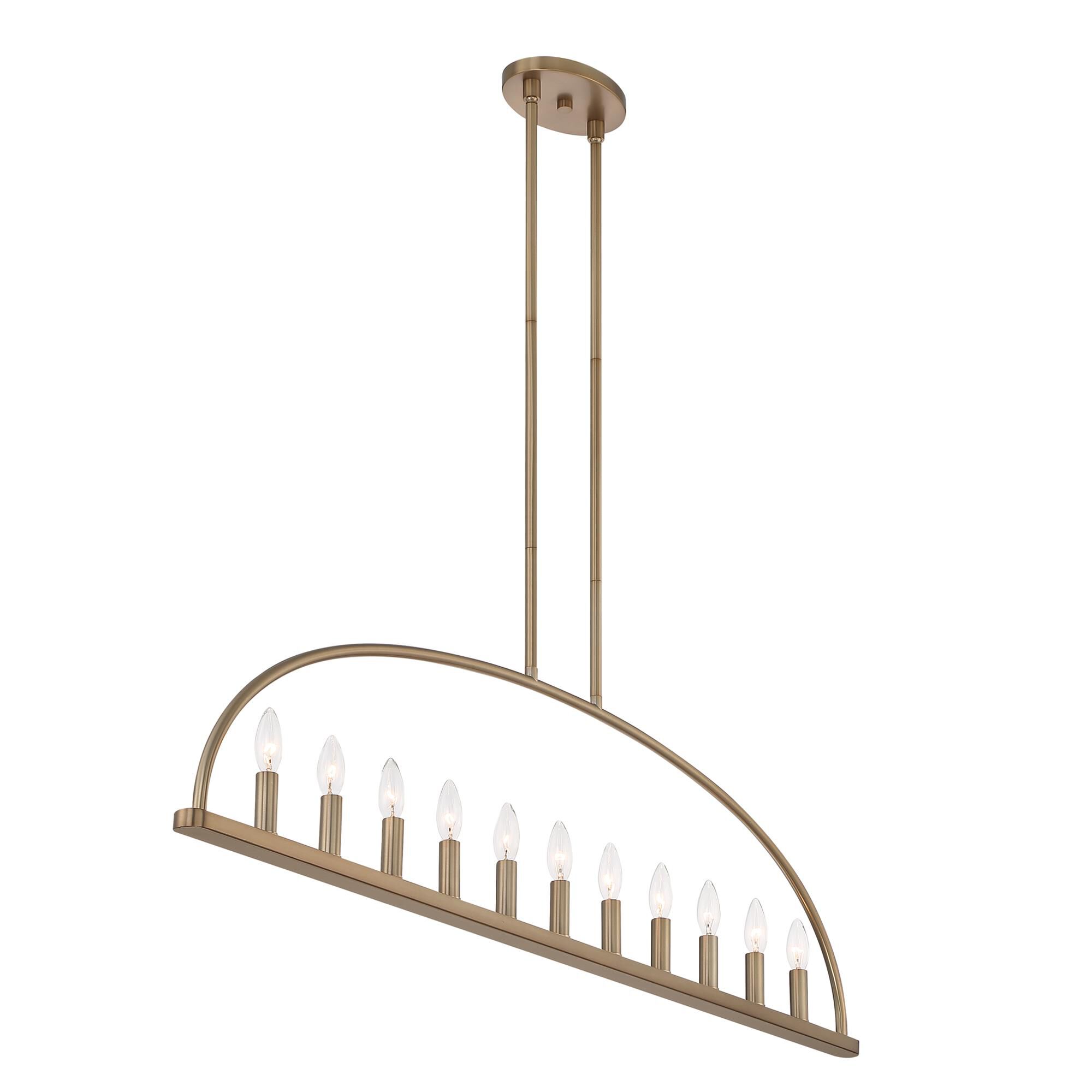 Abbott 54 Inch 11 Light Linear Suspension Light by Crystorama