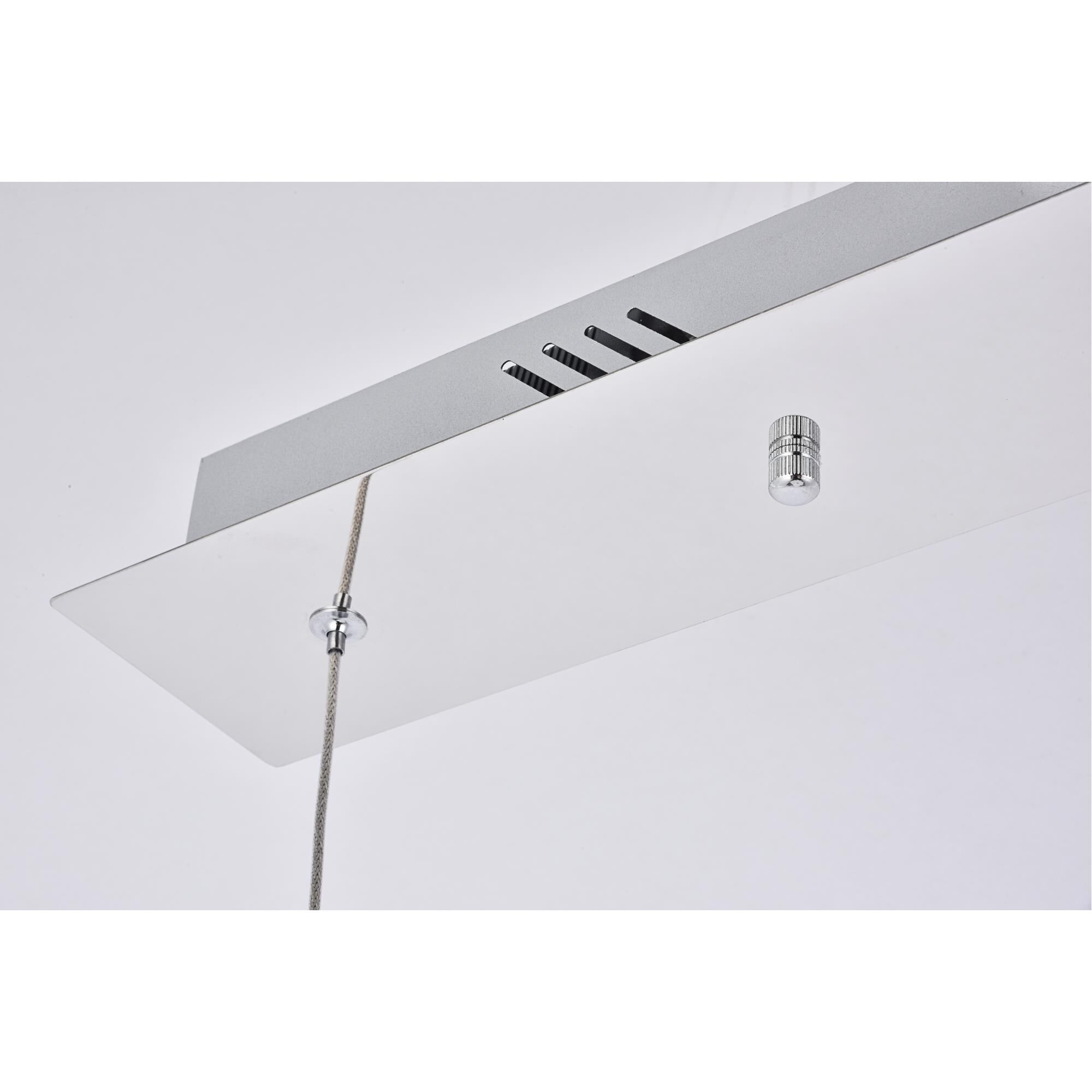 Amherst 24 Inch 3 Light LED Linear Suspension Light by Elegant Lighting