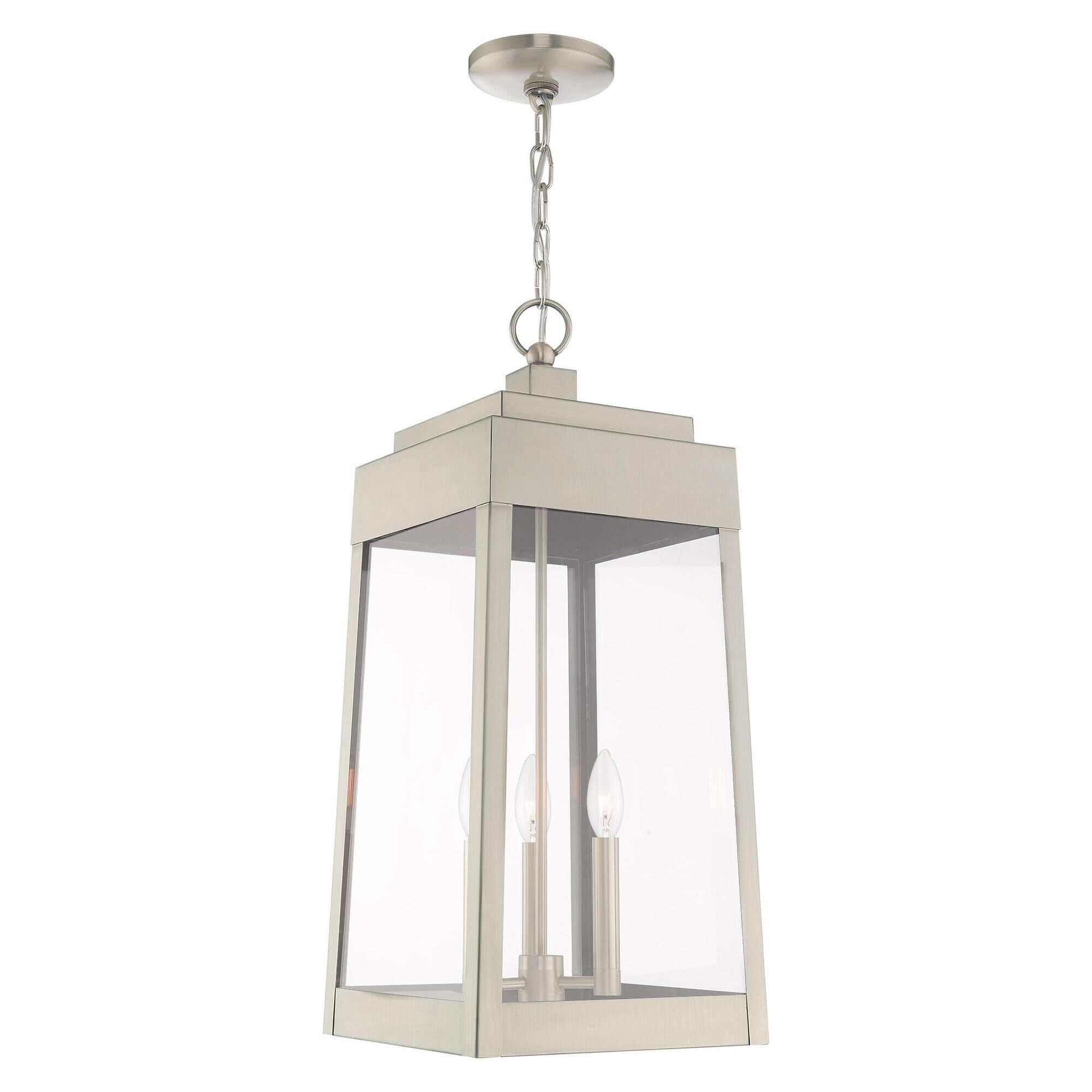 Oslo 24 Inch Tall 3 Light Outdoor Hanging Lantern by Livex Lighting
