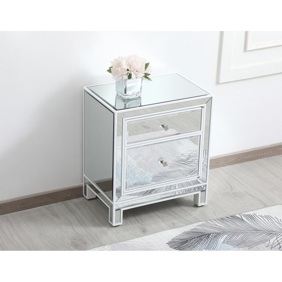Reflexion End Table by Elegant Decor