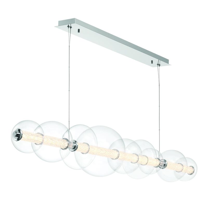 Atomo Large Linear Chandelier by Eurofase Lighting