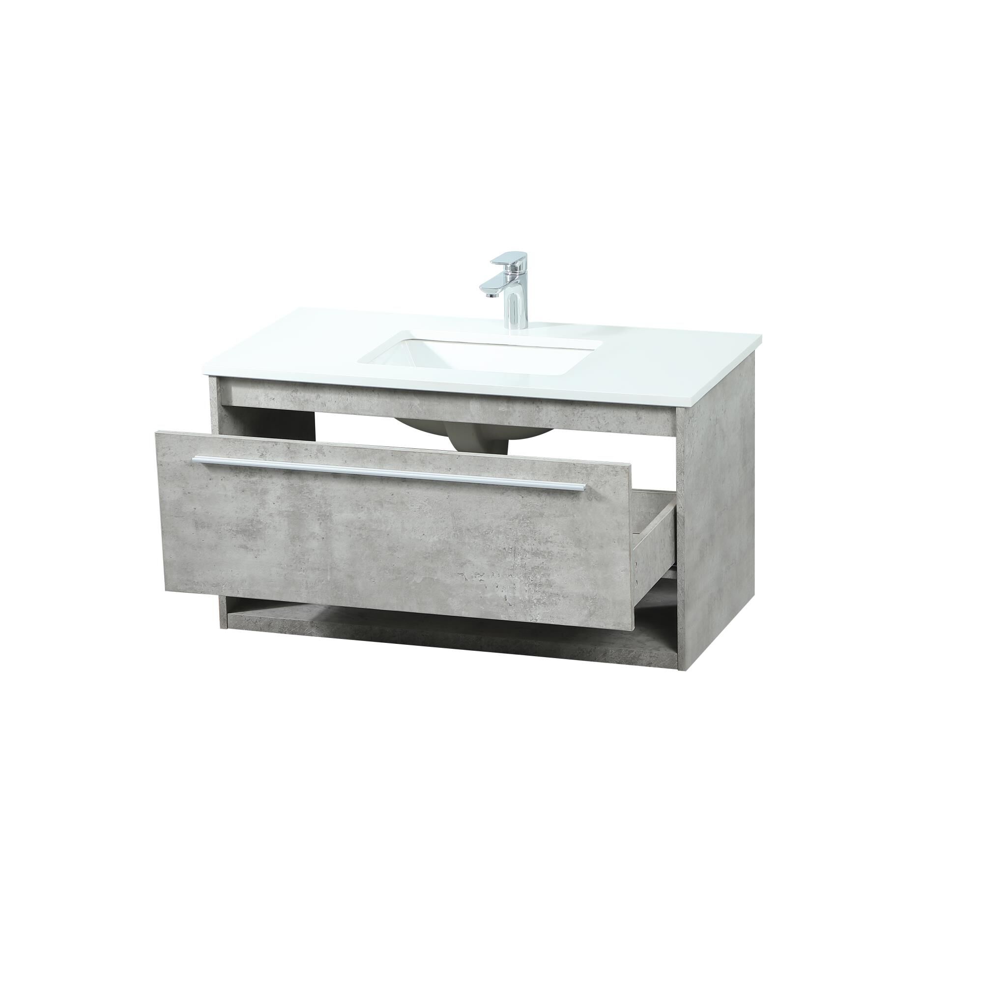 Shown in Concrete Grey finish