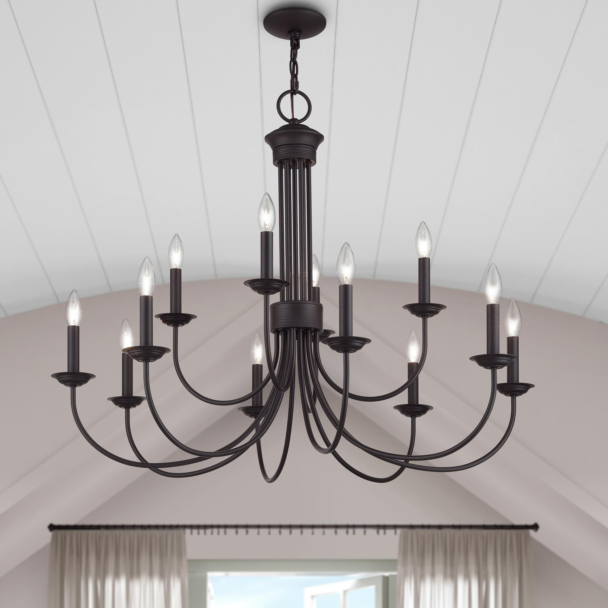 Estate 36 Inch Chandelier by Livex Lighting