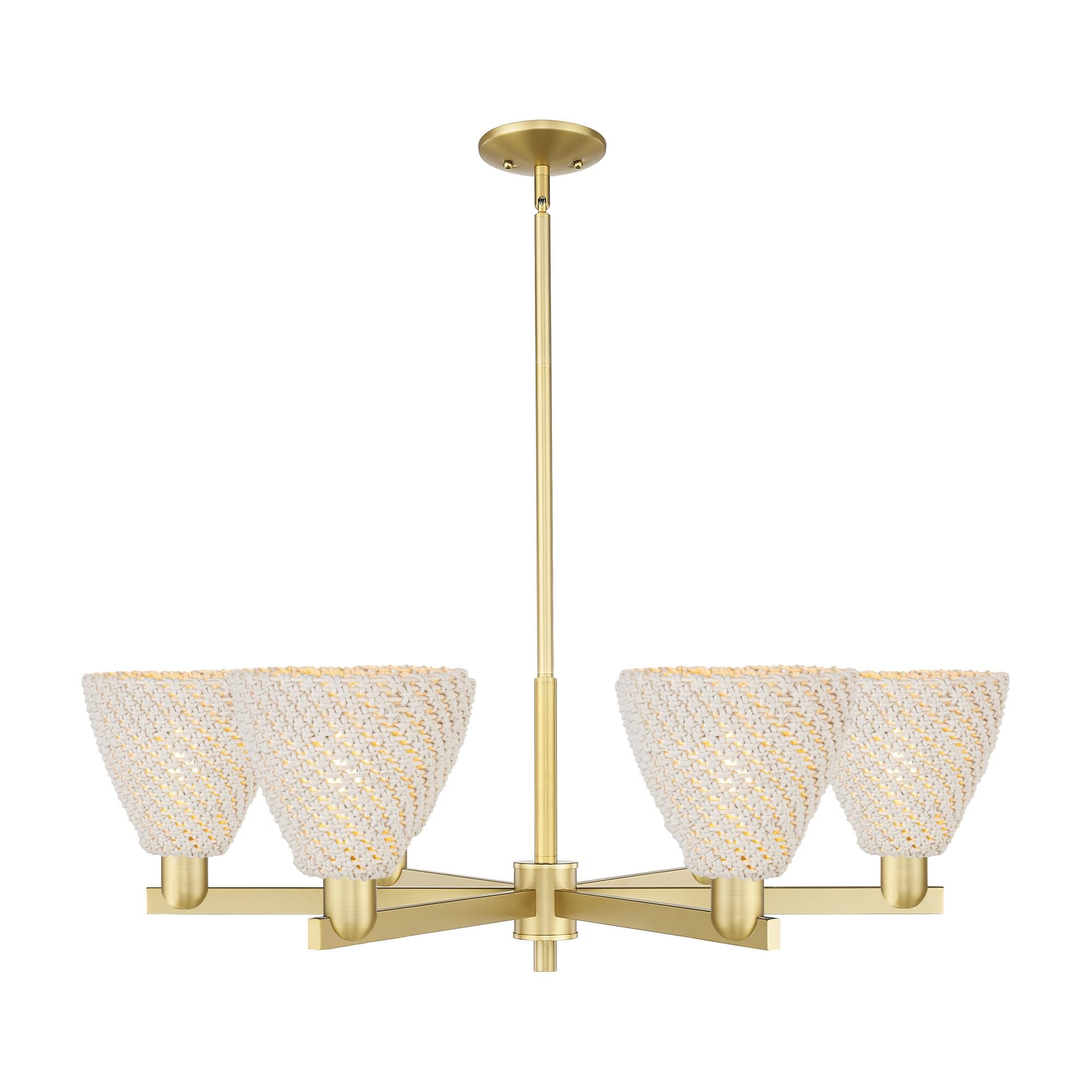 Bruno Marashlian Natural Ballston Dome 24 Inch Chandelier by Innovations Lighting