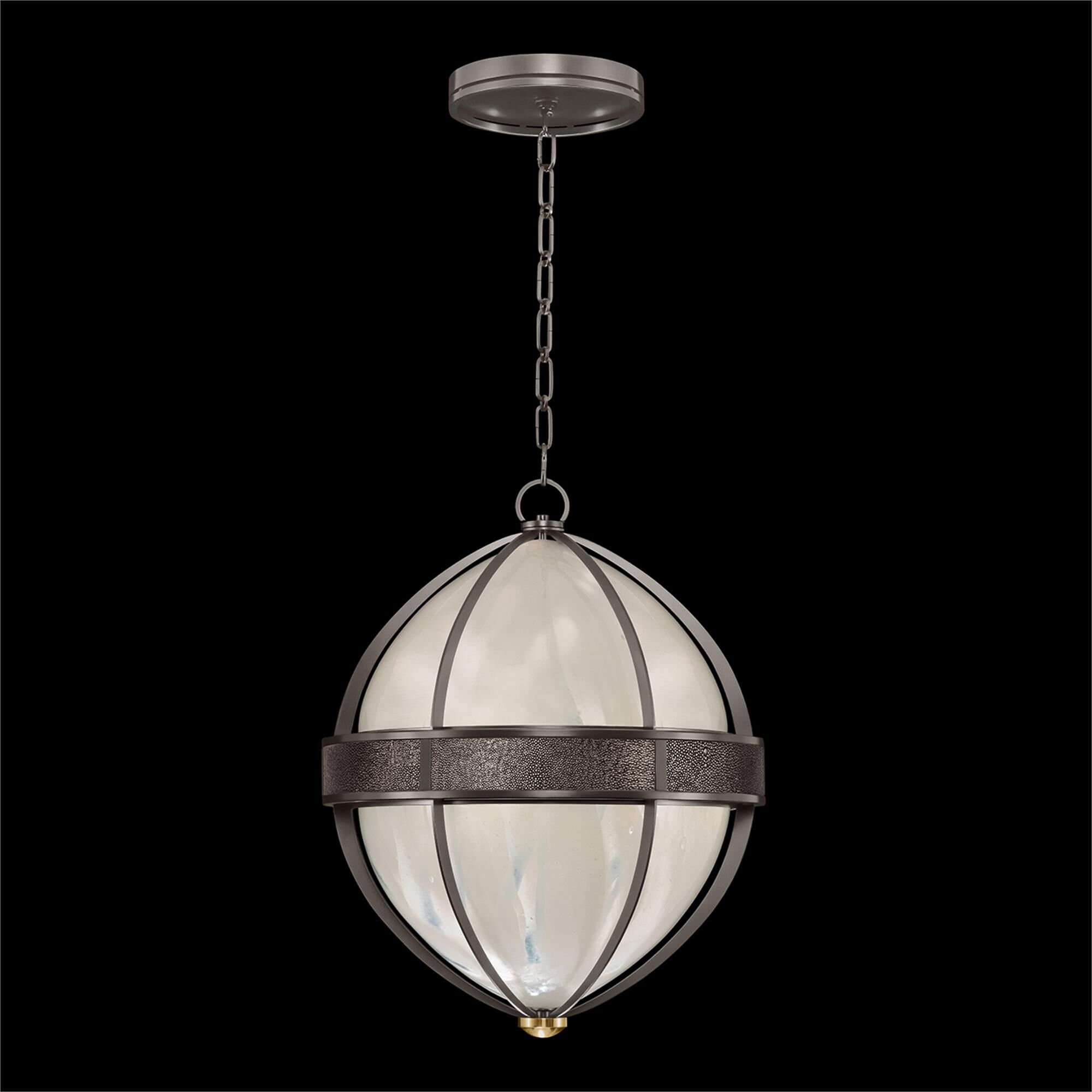 Shown in Midnight Steel and Brass  finish and Pebble accent
