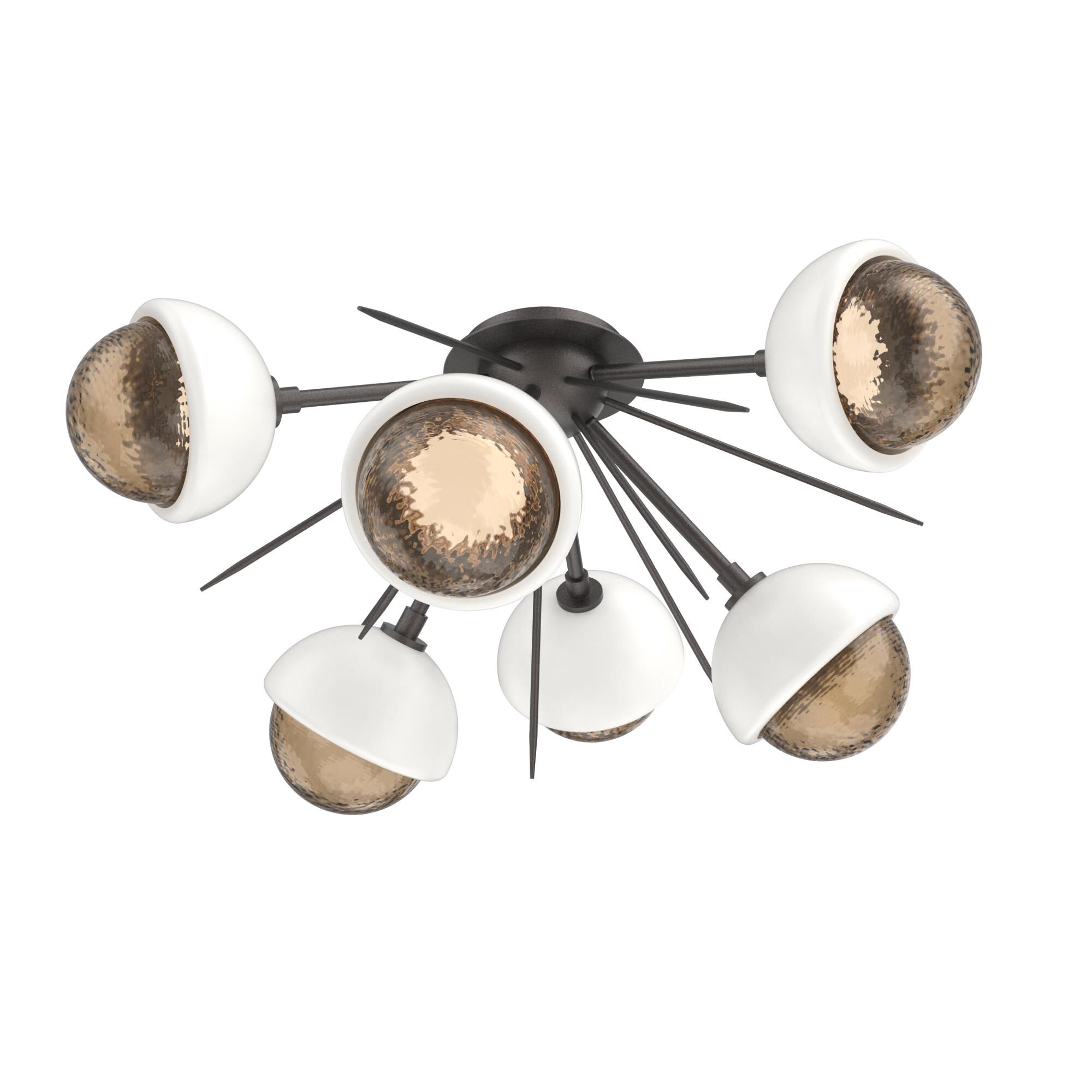 Levi Wilson Cabochon 28 Inch Semi Flush Mount by Hammerton Studio