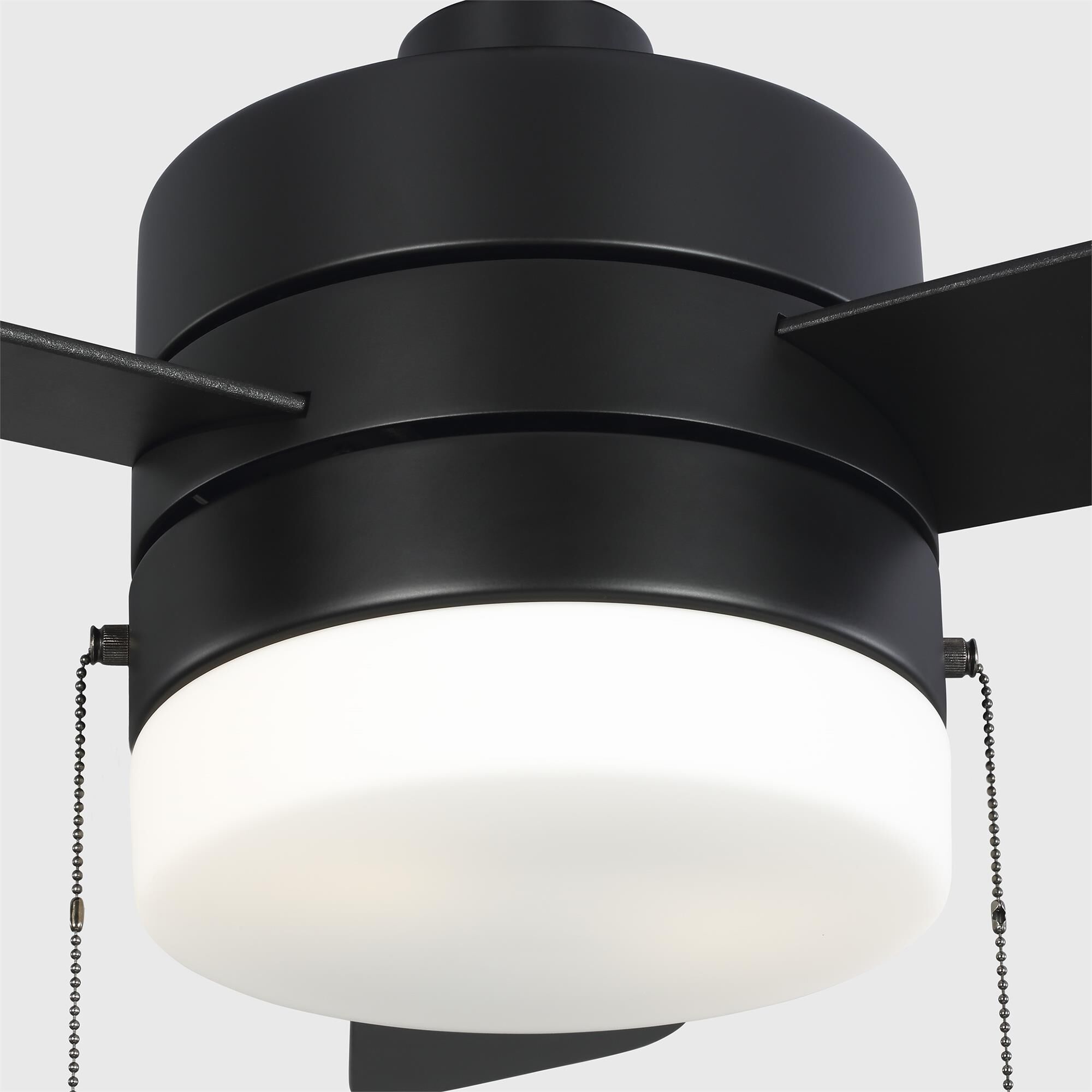 Shown in Midnight Black finish and Matte White glass