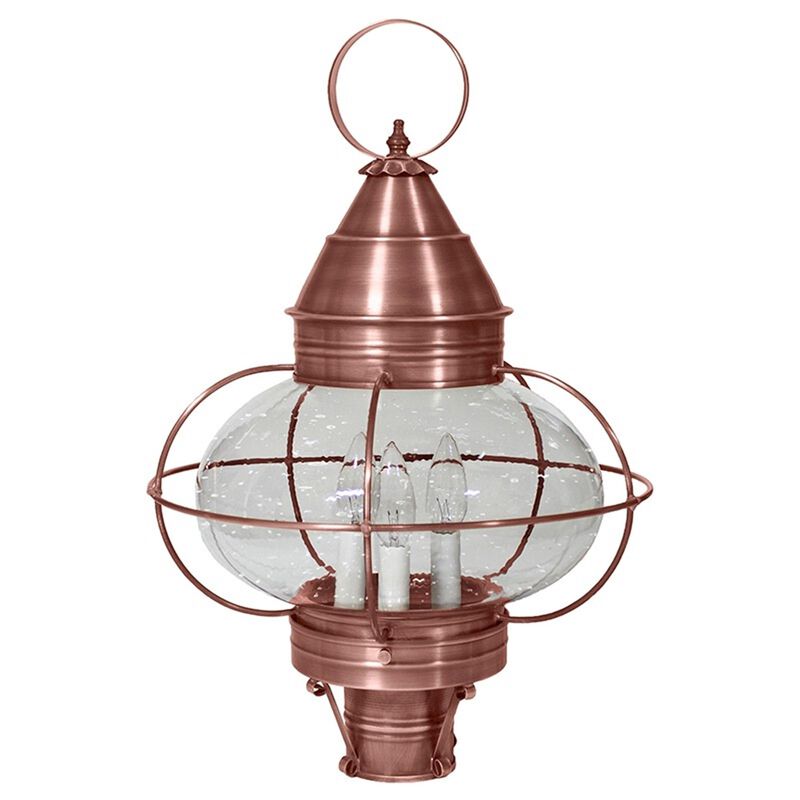 Onion 22 Inch 3 Light Outdoor Post Lamp by Northeast Lantern