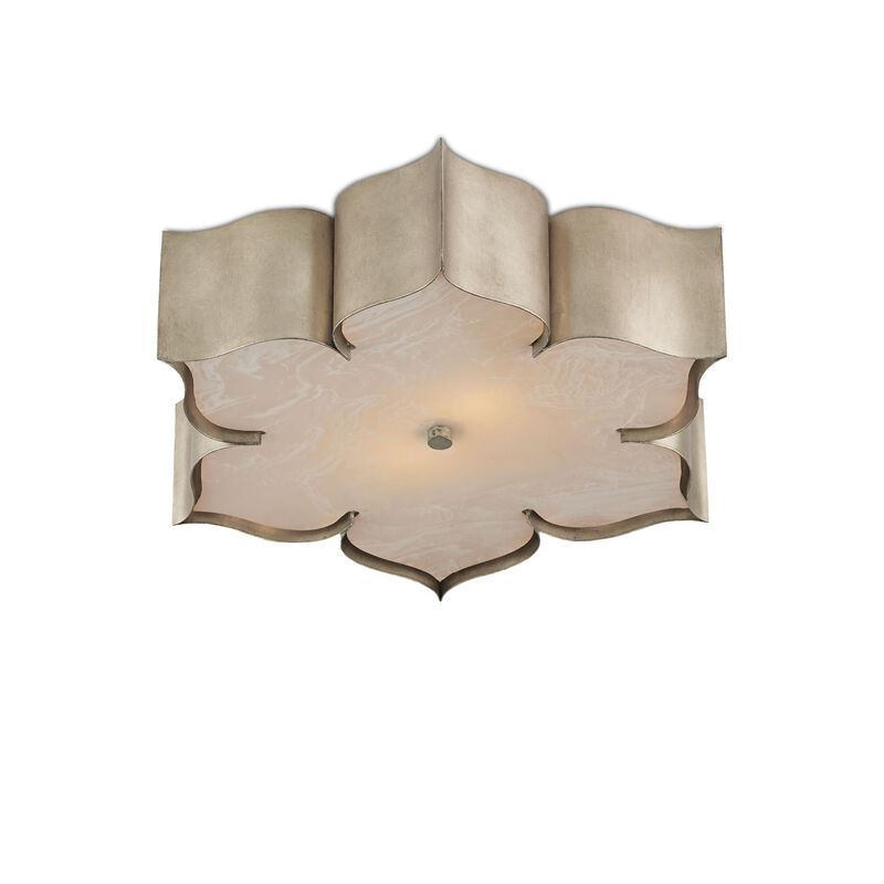 Grand Lotus 19 Inch 2 Light Flush Mount by Currey and Company