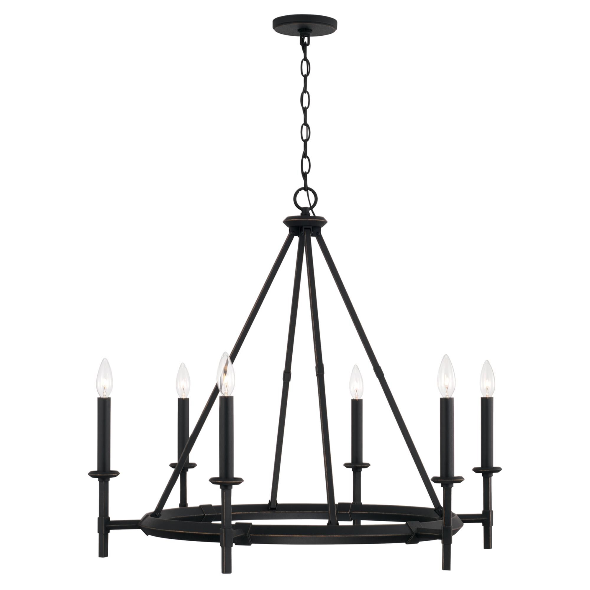 Shown in Brushed Black Iron finish