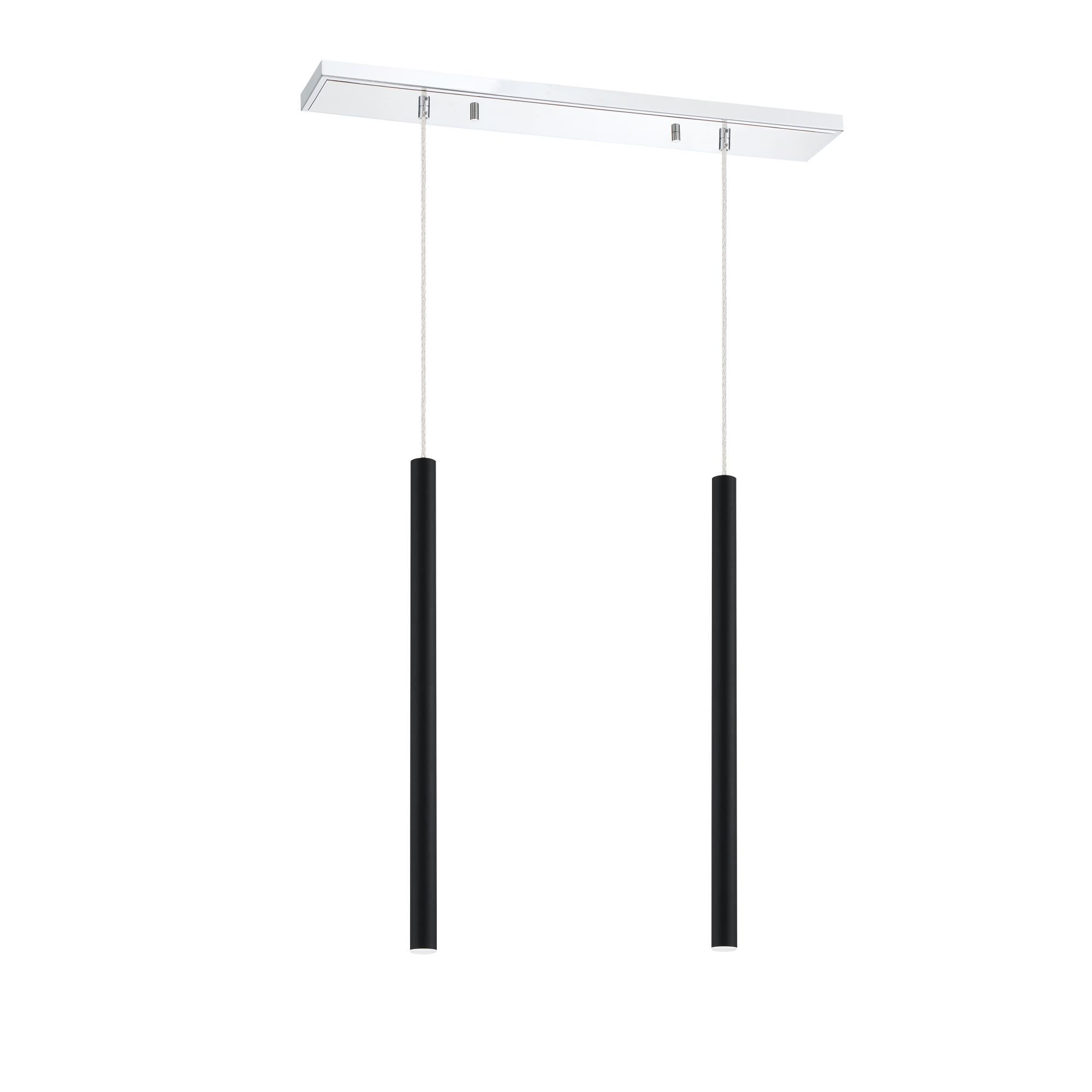 Shown in Chrome finish and Steel glass and Steel shade