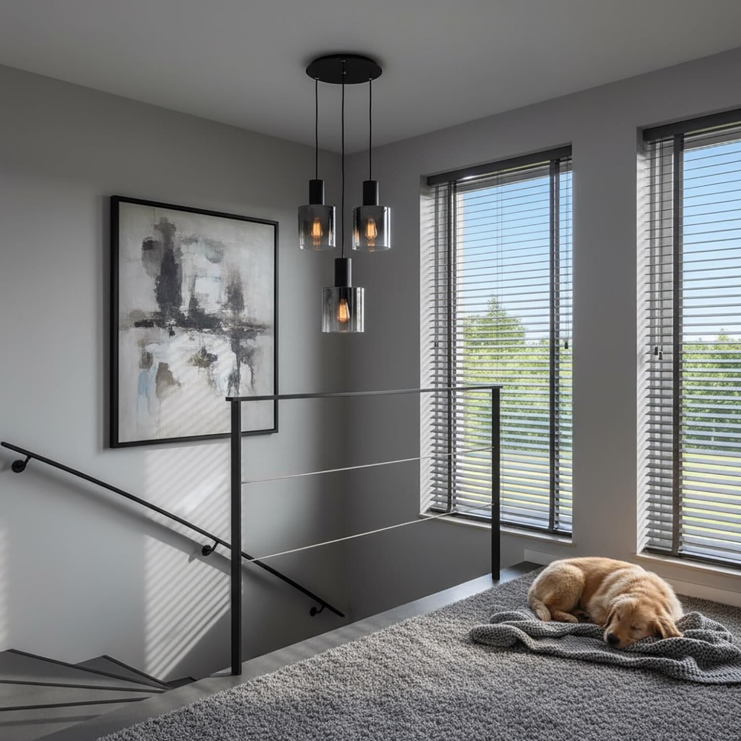 Shown in Satin Black and Smoke Glass finish