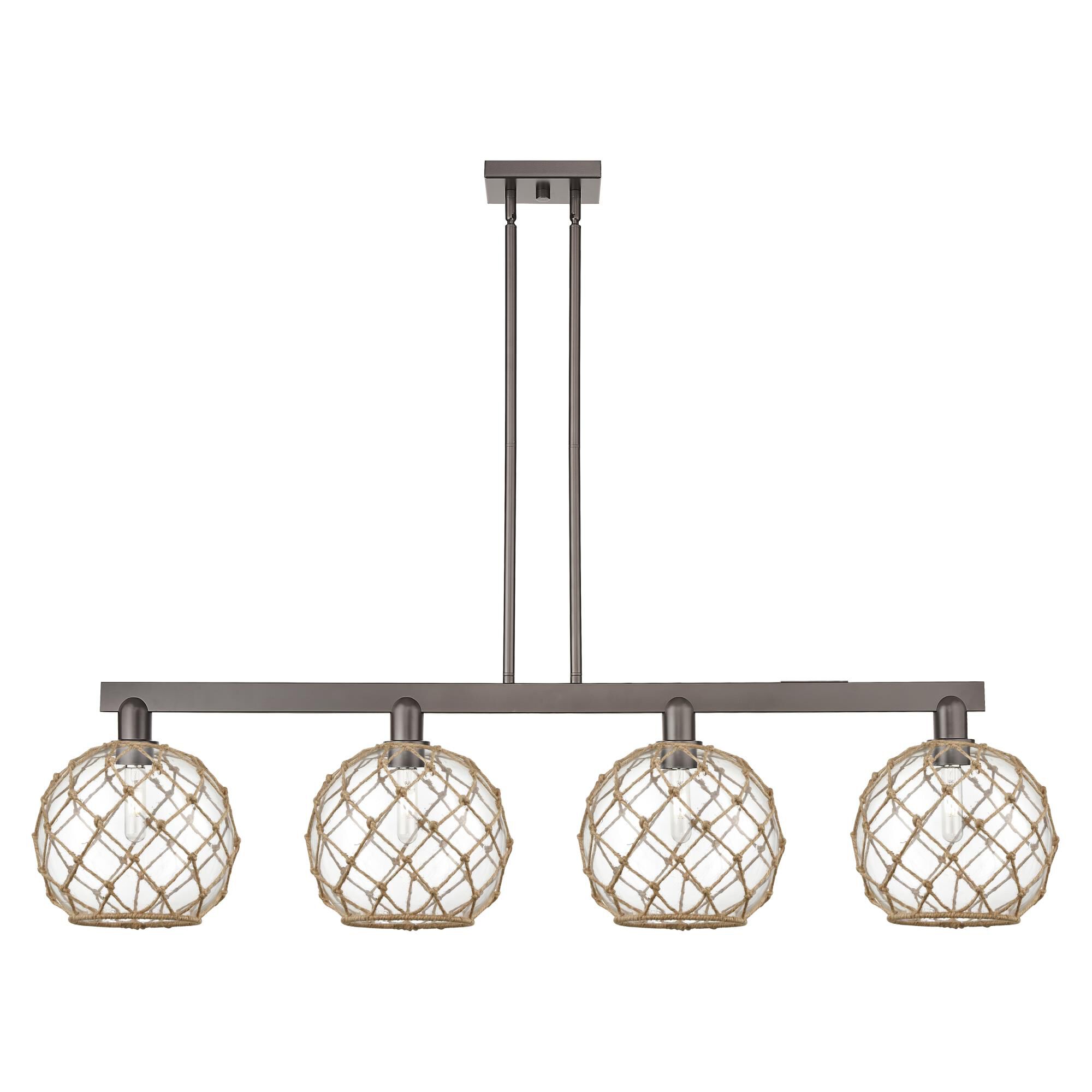 Bruno Marashlian Farmhouse Rope 53 Inch Linear Suspension Light by Innovations Lighting
