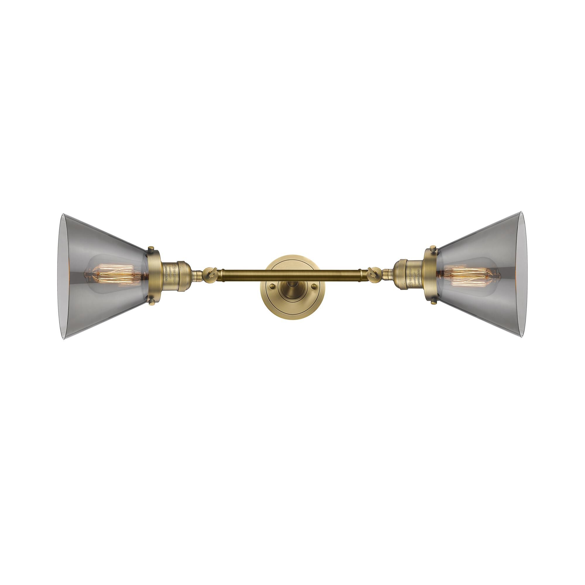 Bruno Marashlian Large Cone 18 Inch 2 Light Bath Vanity Light by Innovations Lighting