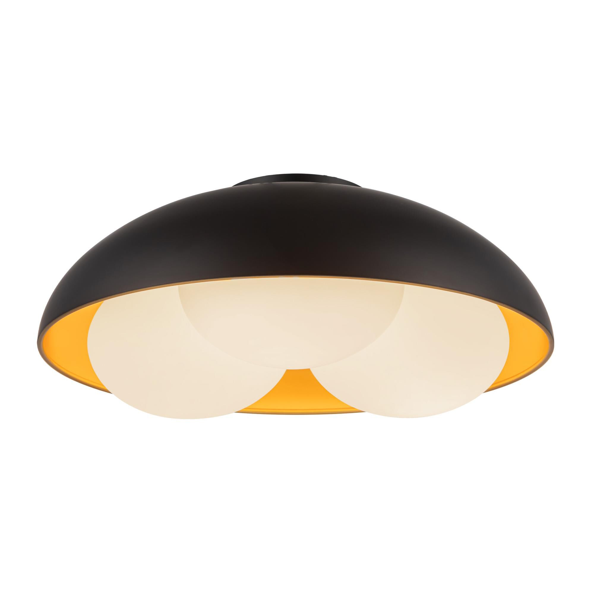 Shown in Matte Black finish and Opal glass