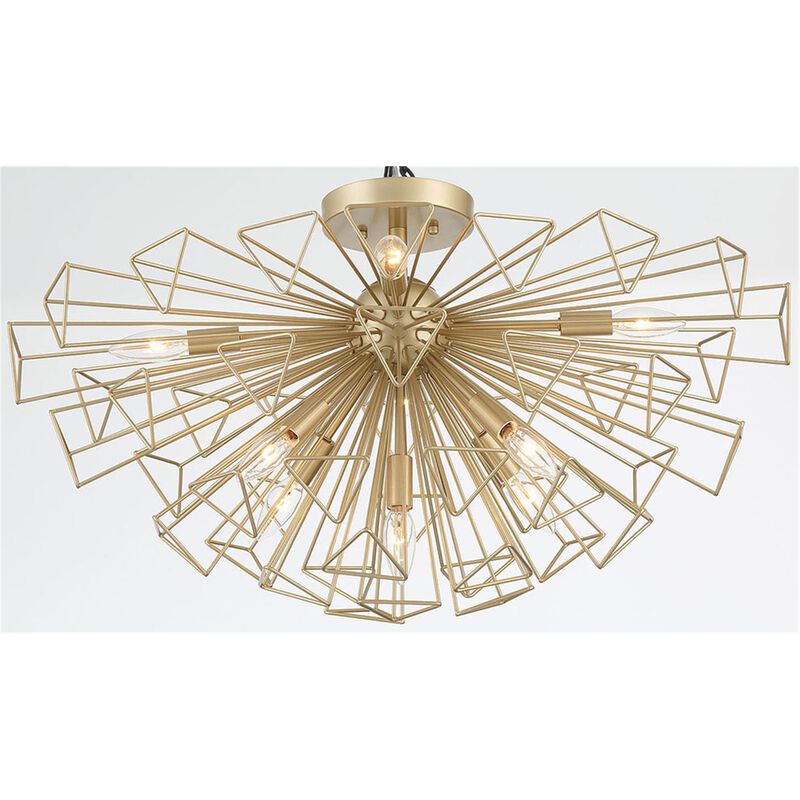 Dendelio 22 Inch 9 Light Semi Flush Mount by Eurofase Lighting