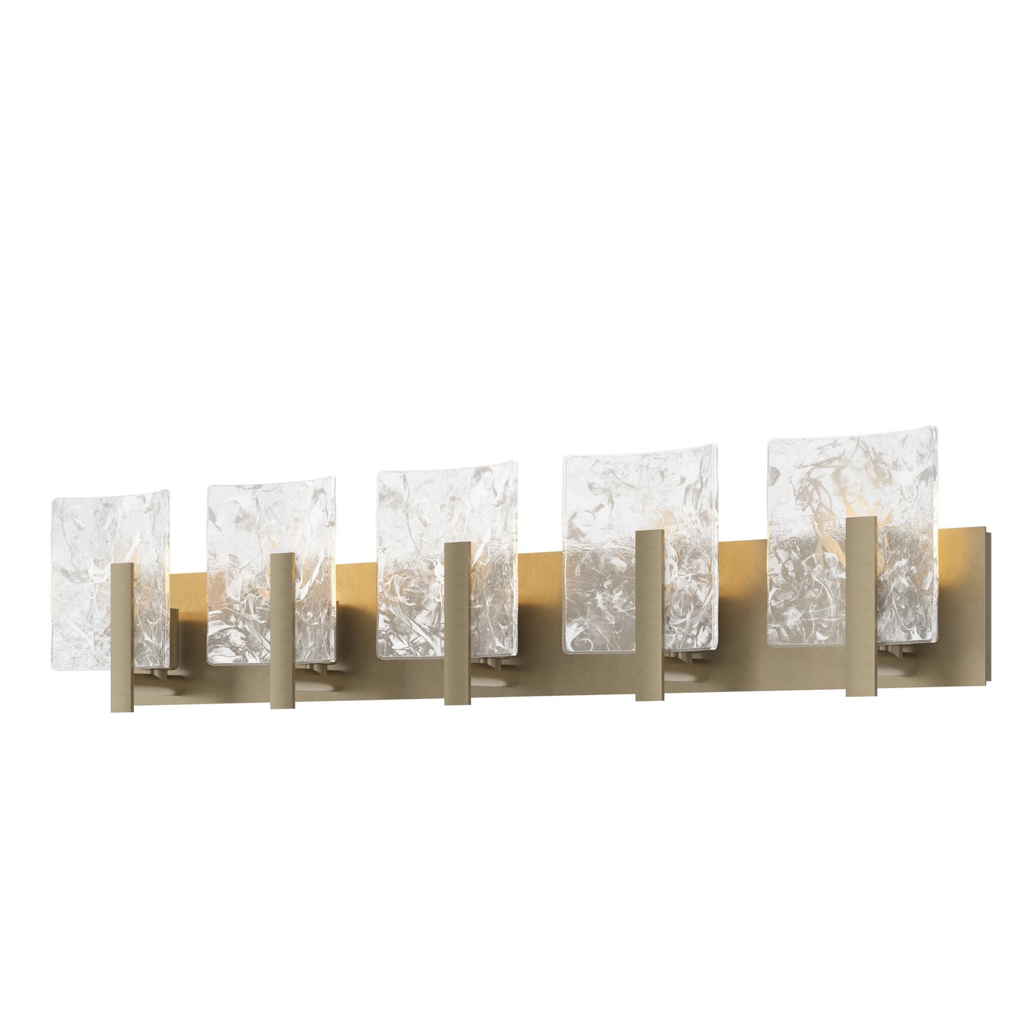 Shown in Soft Gold finish and White Swirl glass