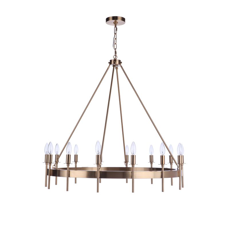 Larrson 36 Inch 14 Light Chandelier by Craftmade