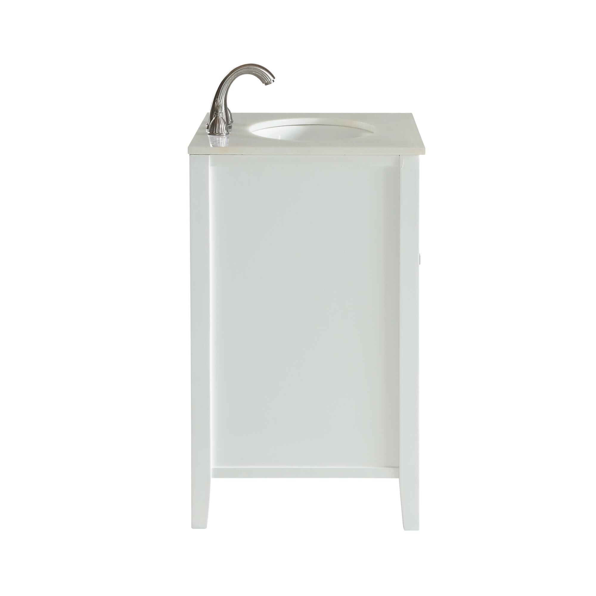 Shown in White finish