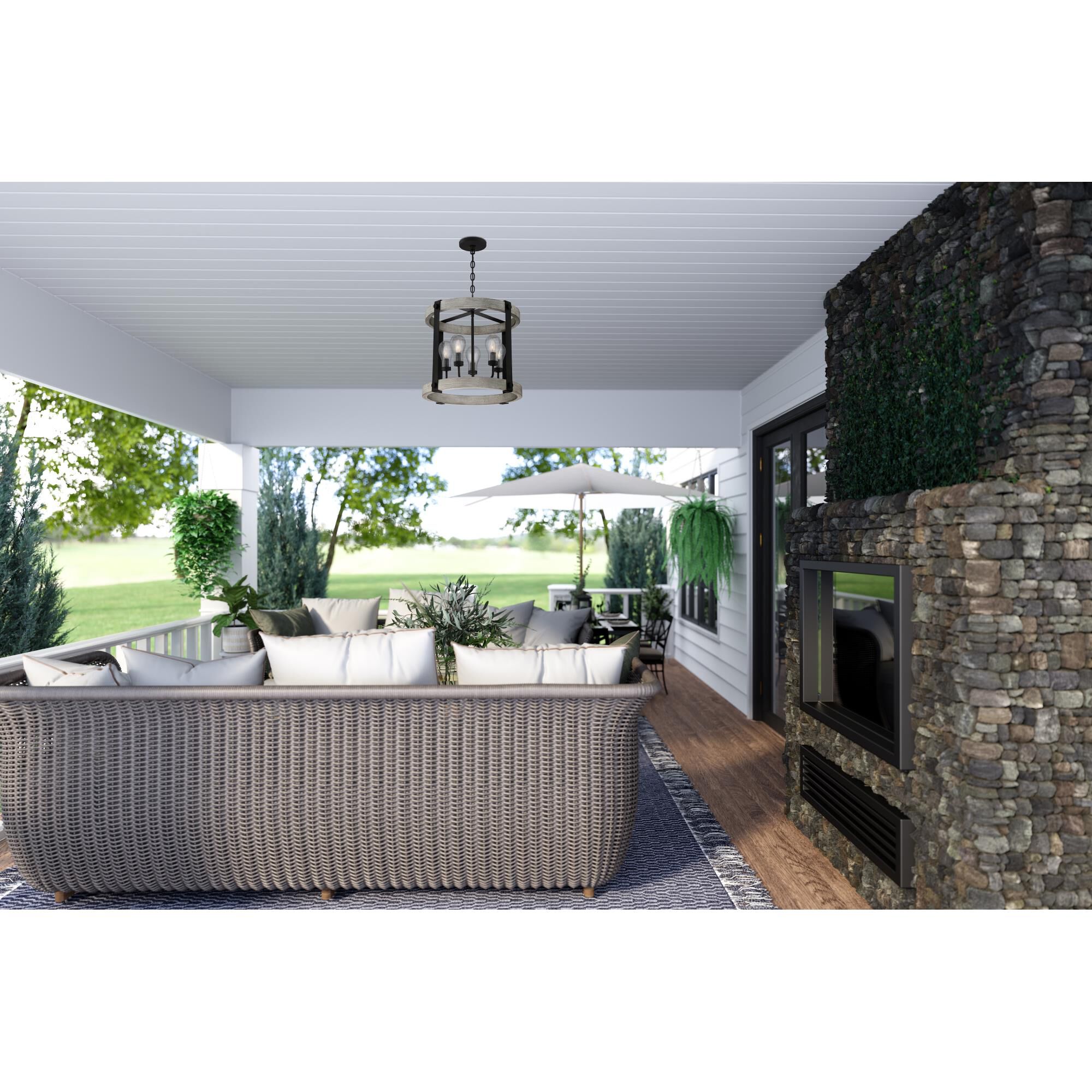 21 Inch Cage Pendant by Quoizel