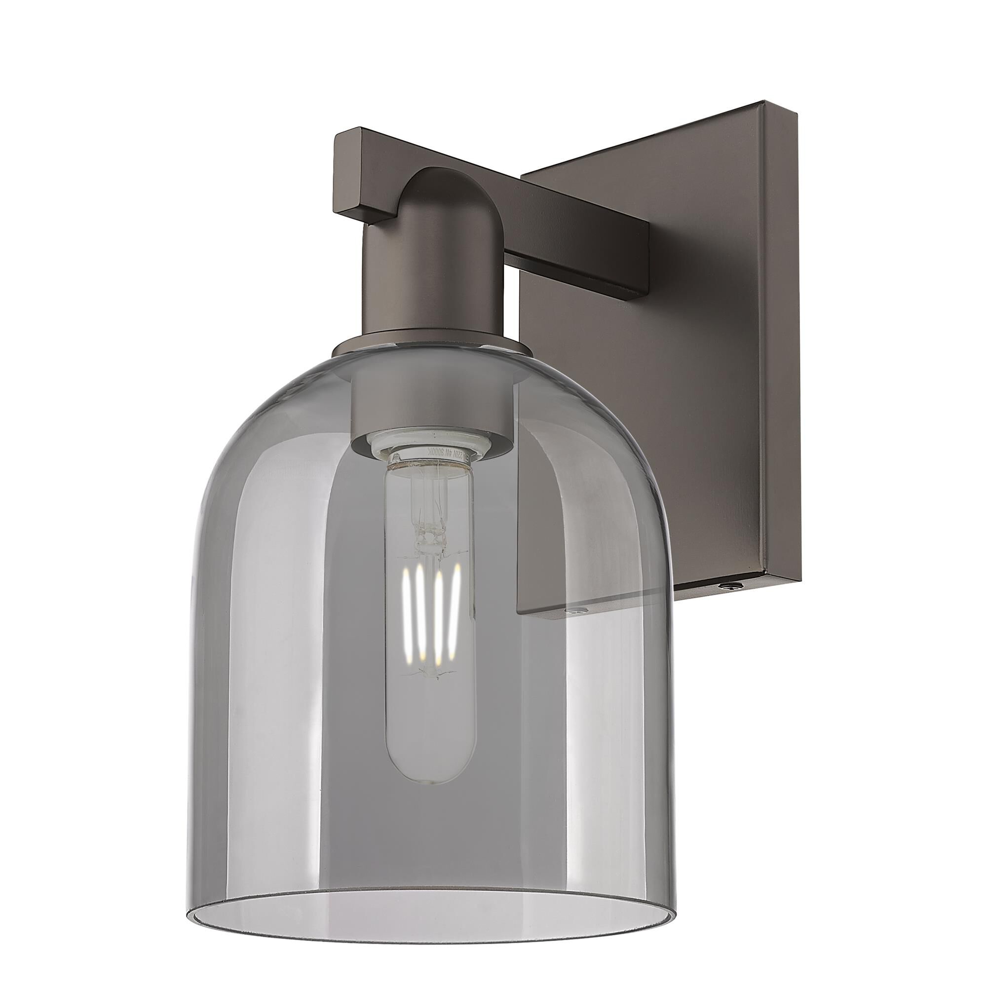 Shown in Oil Rubbed Bronze finish and Light Smoke glass