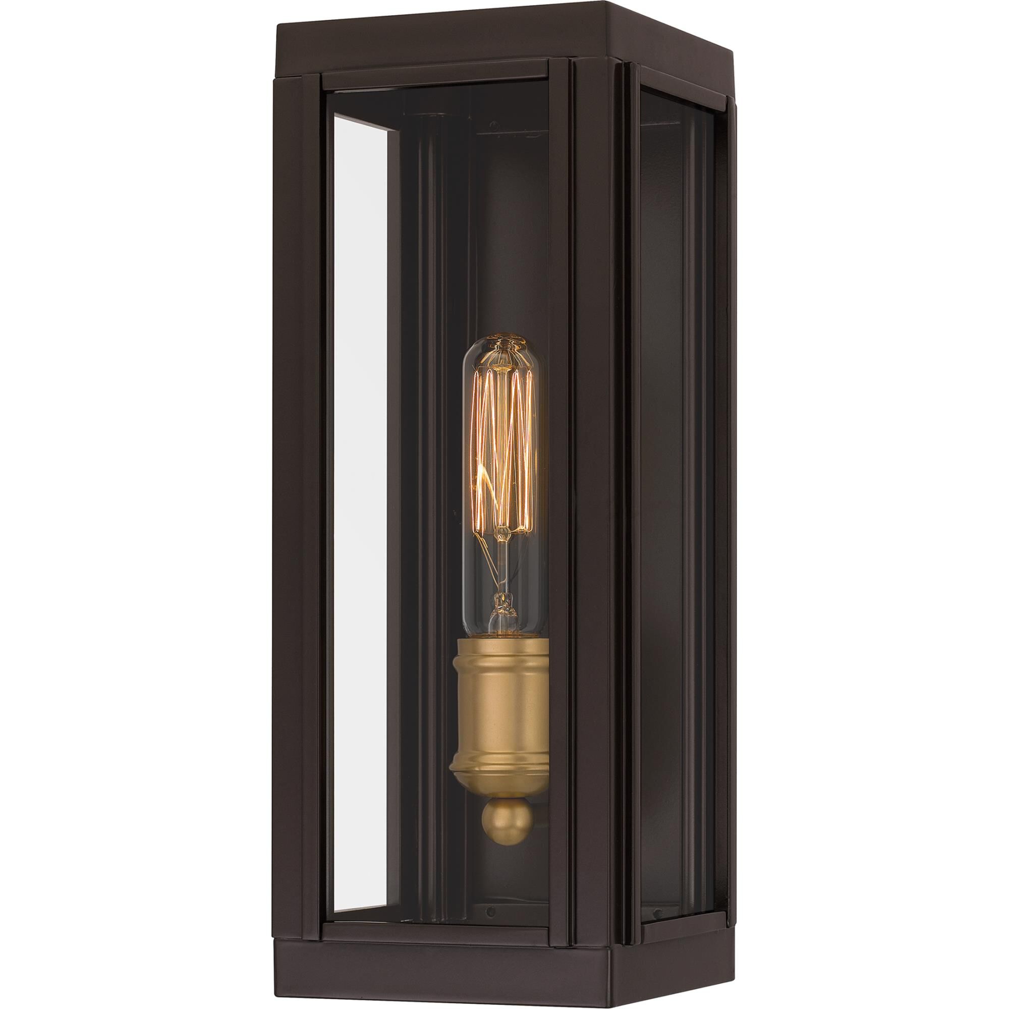 Shown in Western Bronze finish and Clear Glass shade