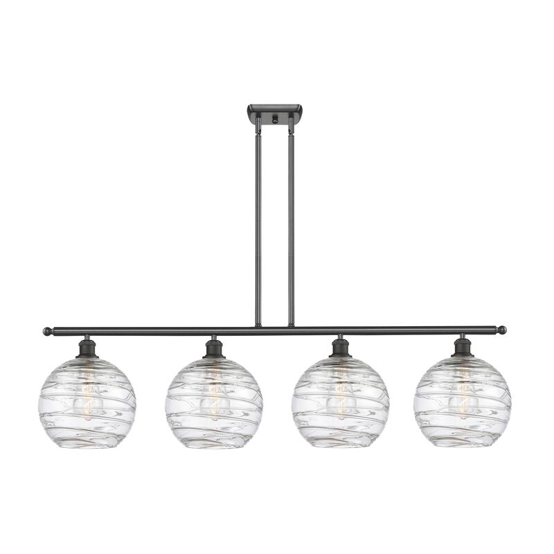 Bruno Marashlian Athens Deco Swirl 48 Inch Linear Suspension Light by Innovations Lighting