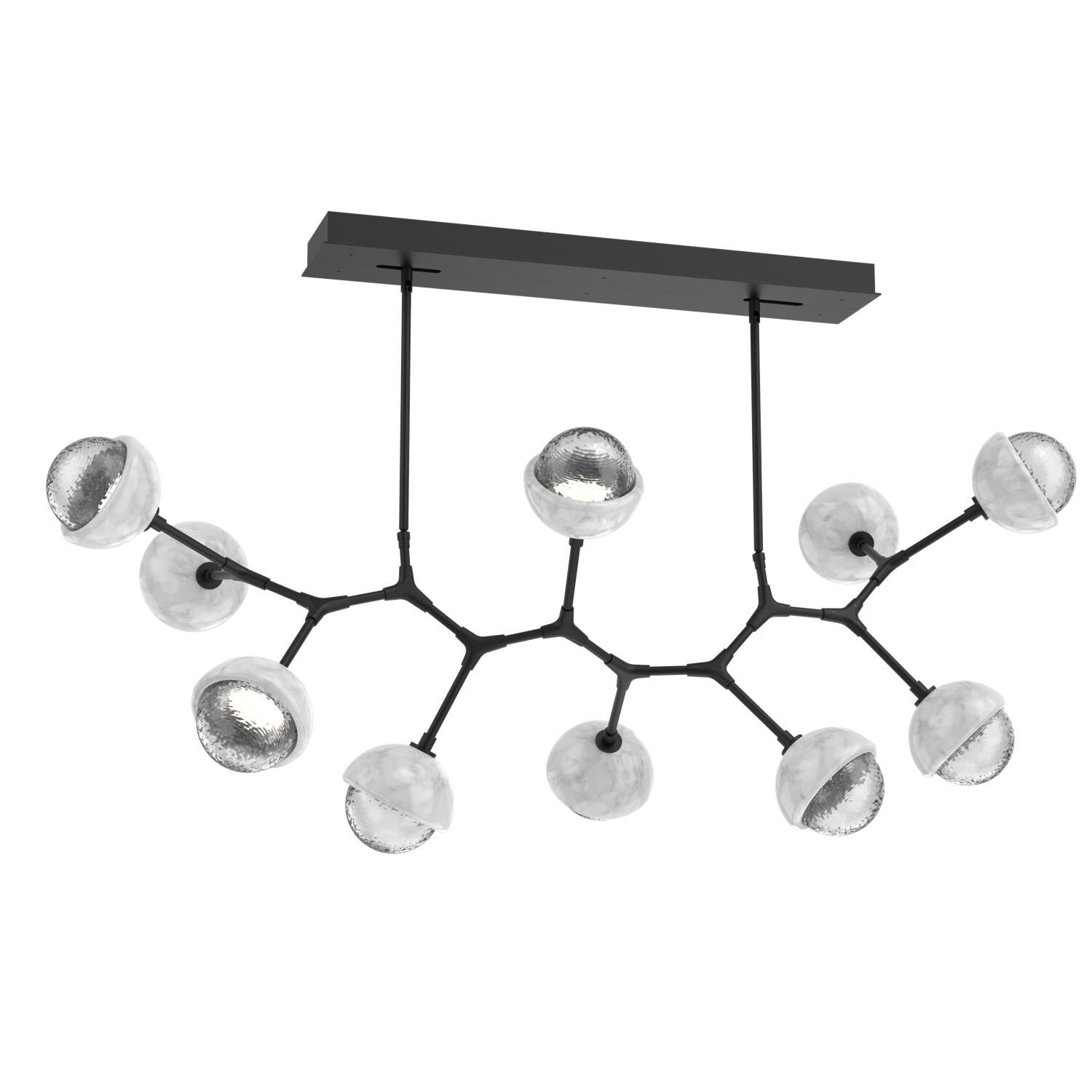 Levi Wilson Cabochon 56 Inch Linear Suspension Light by Hammerton Studio