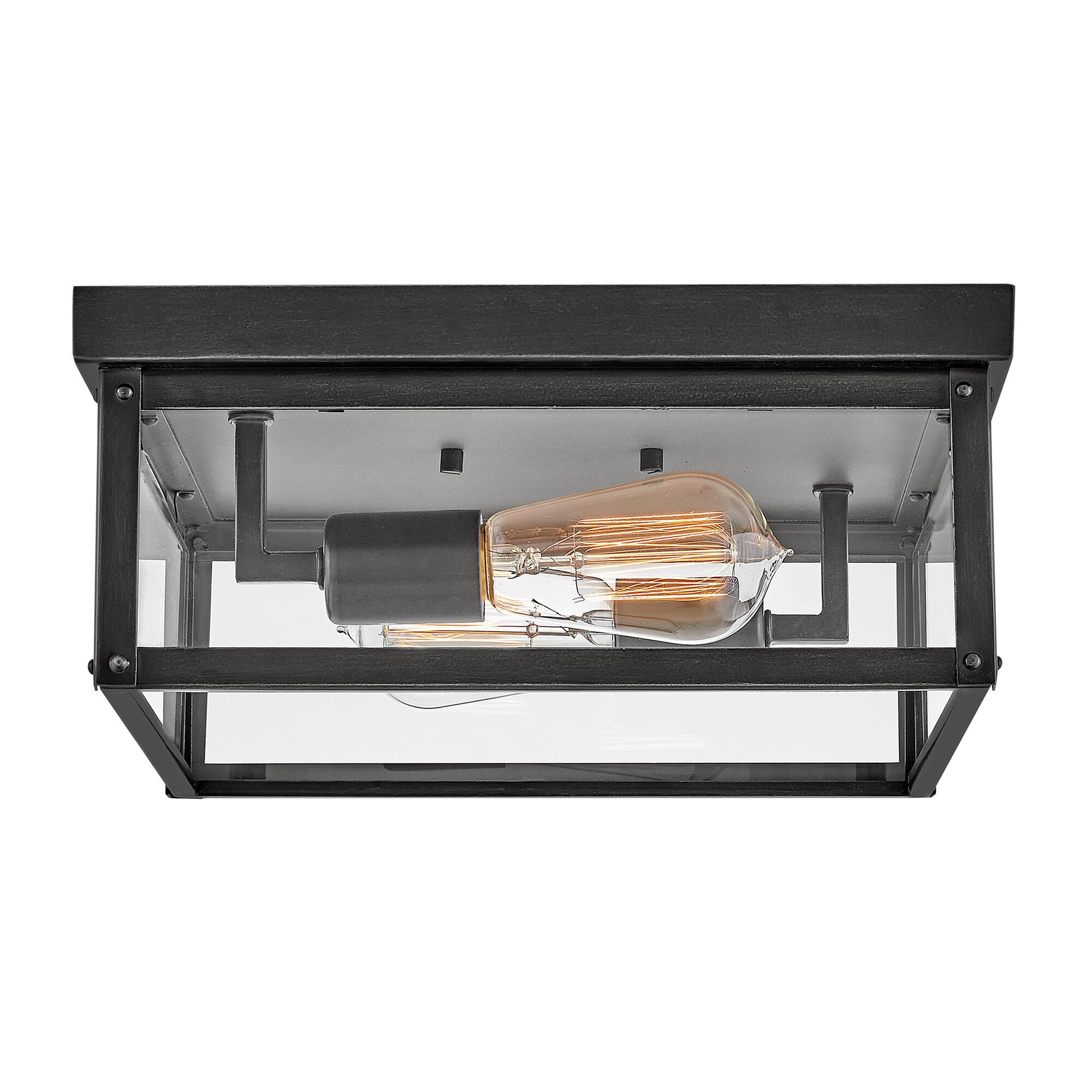 Beckham 12 Inch 2 Light Outdoor Flush Mount,