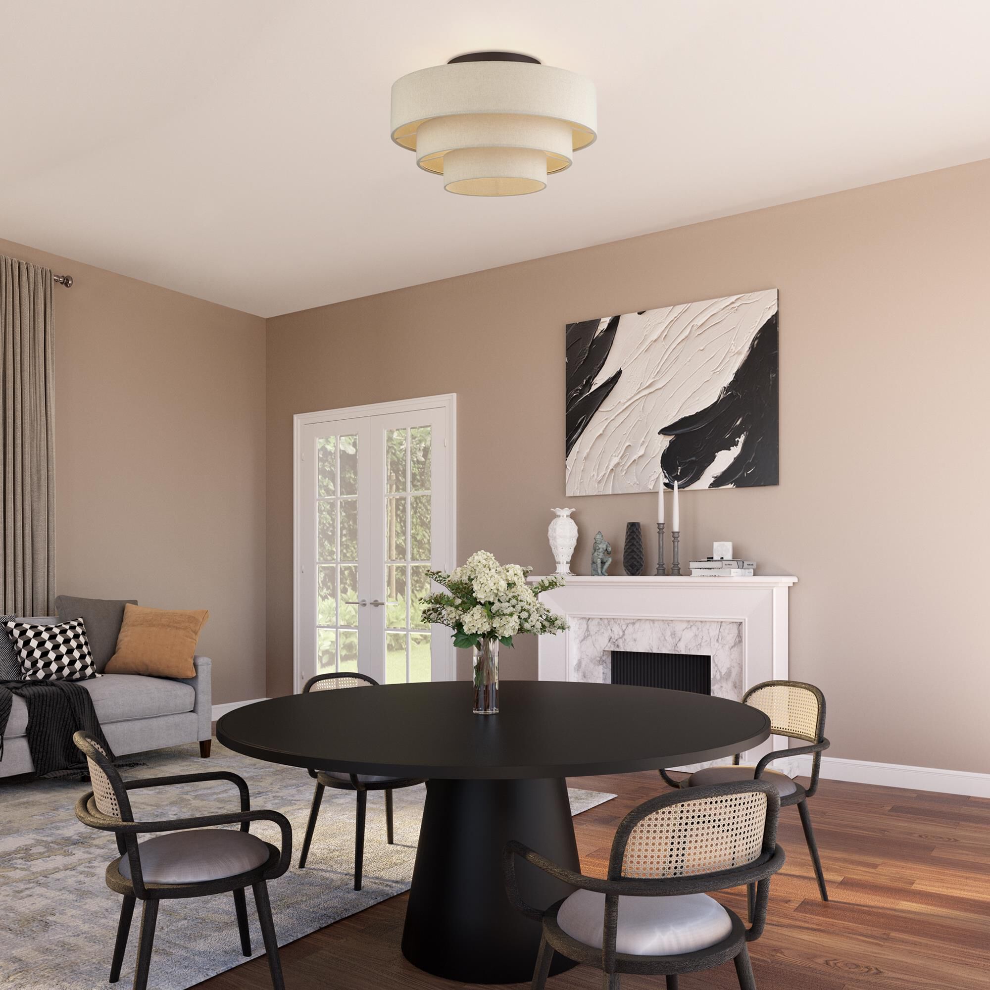 Bellingham 21 Inch Semi Flush Mount by Livex Lighting