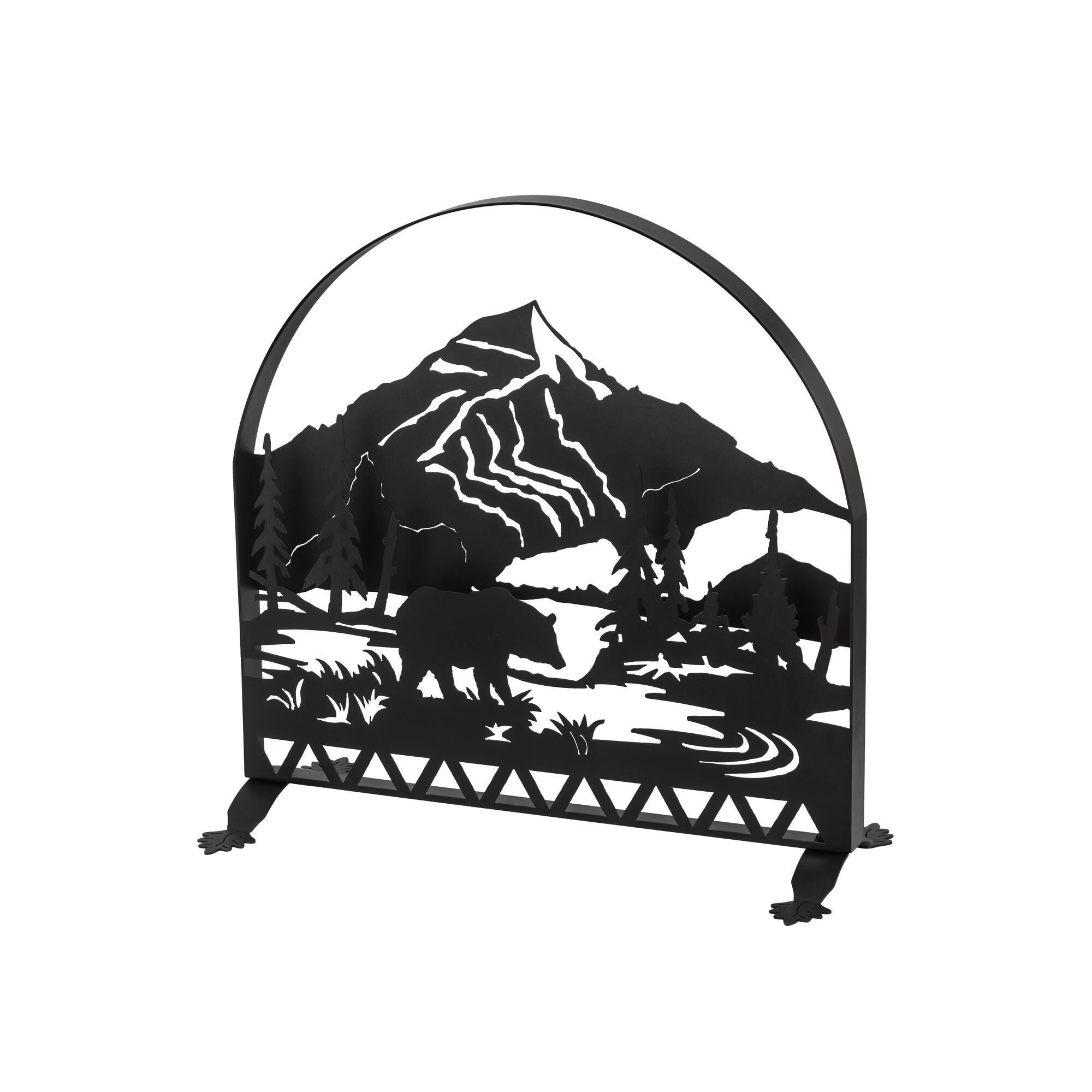 Bear Creek Fireplace Screen by Meyda Lighting