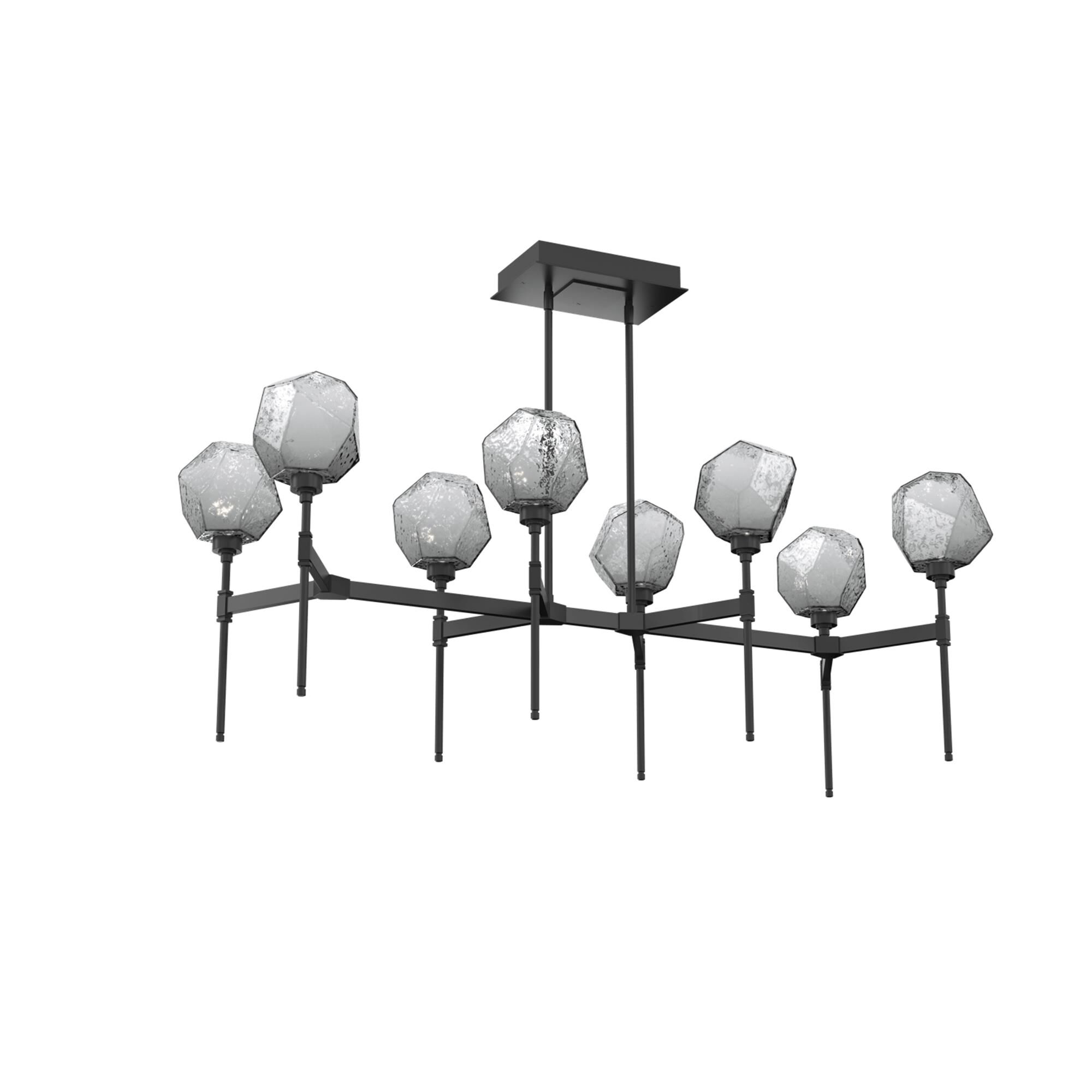 Shown in Matte Black finish and Smoke glass