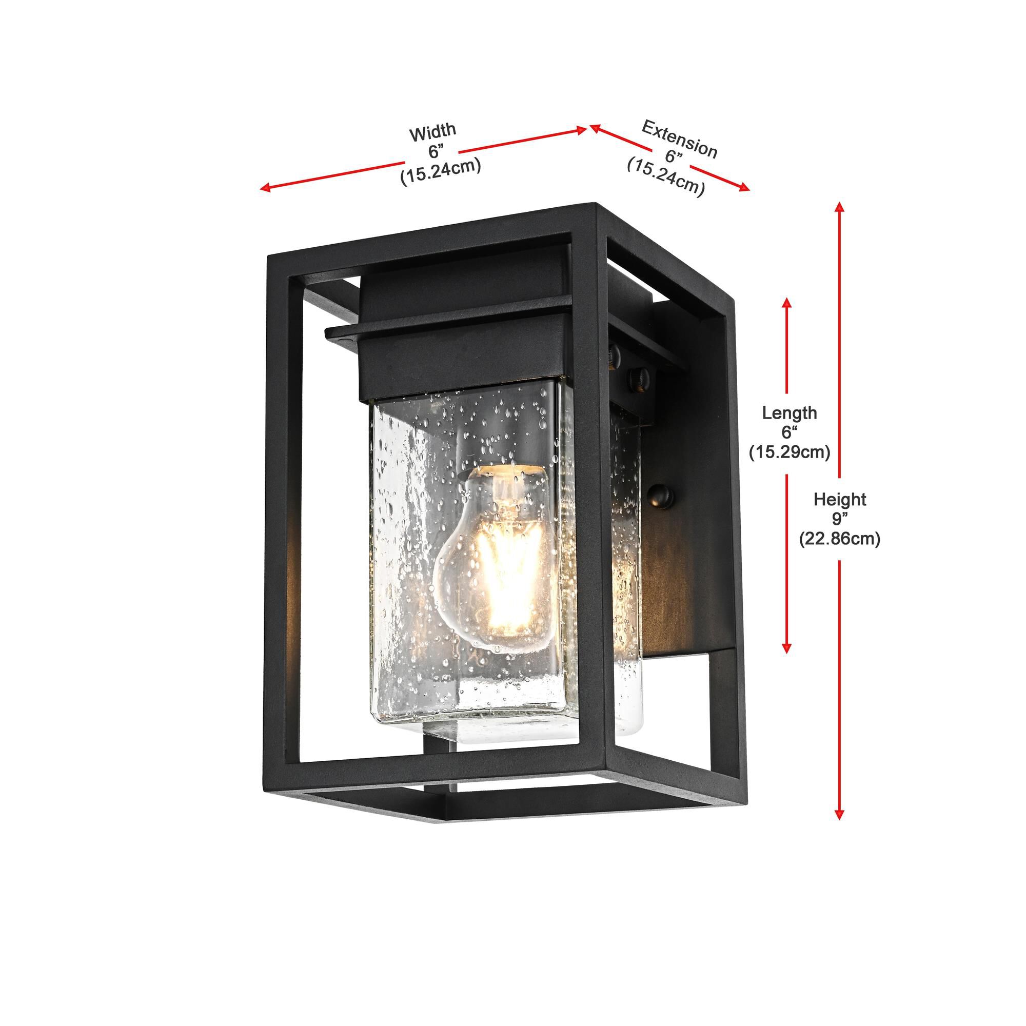 Morse 6 Inch Outdoor Wall Light by Elegant Lighting