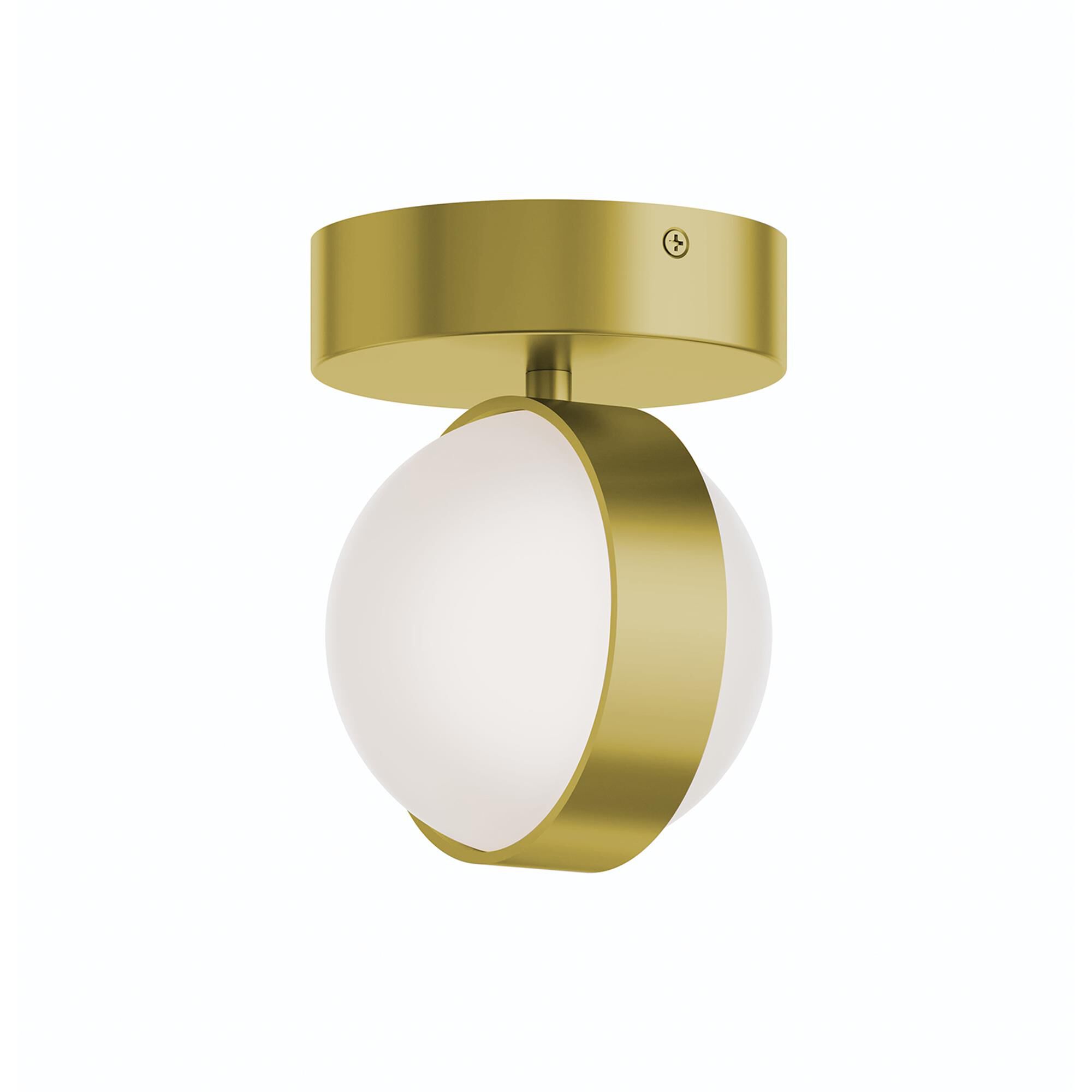 Shown in Light Antique Brass finish and White shade