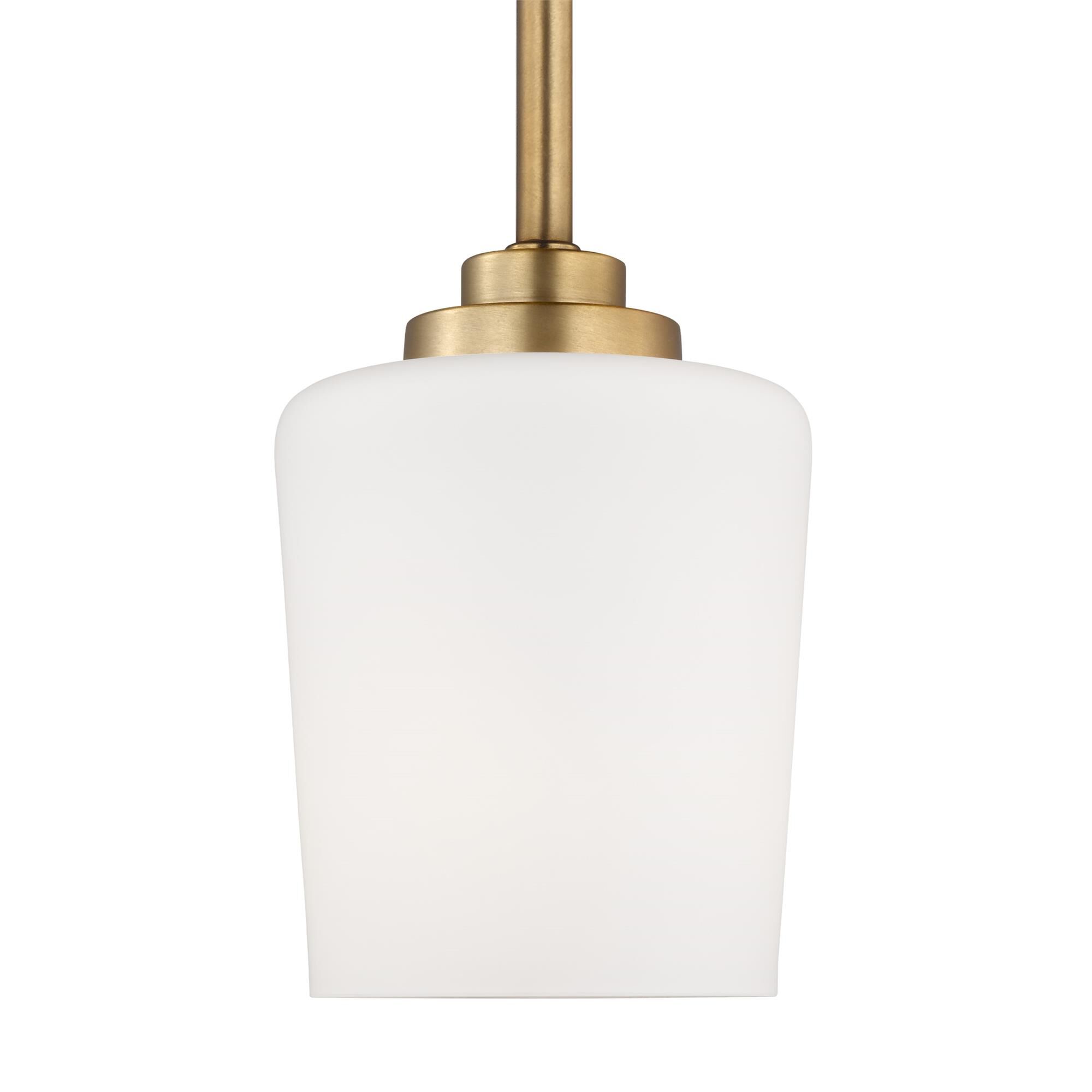 Shown in Satin Brass finish and Etched with White Inside glass