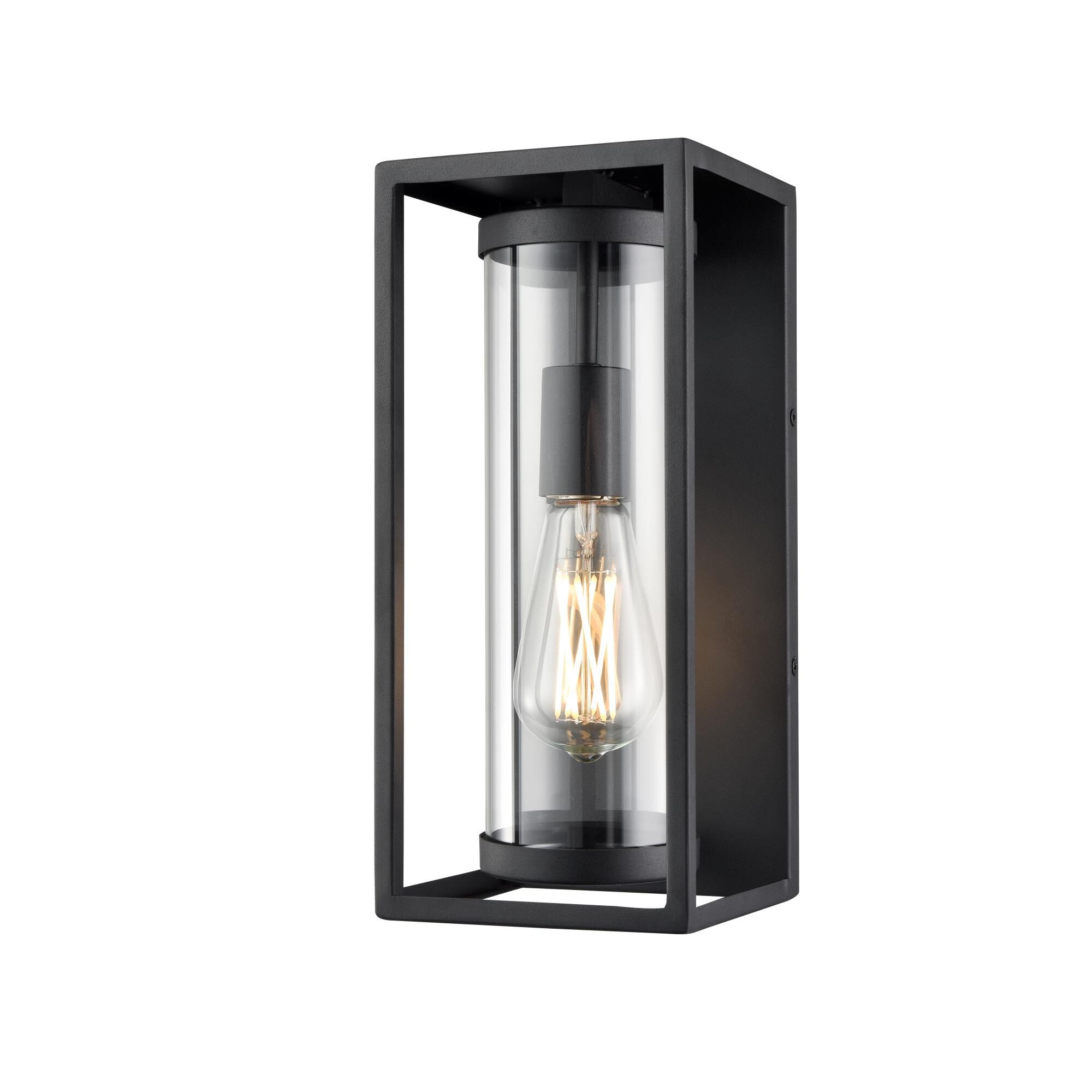 Shown in Textured Black finish and Clear glass