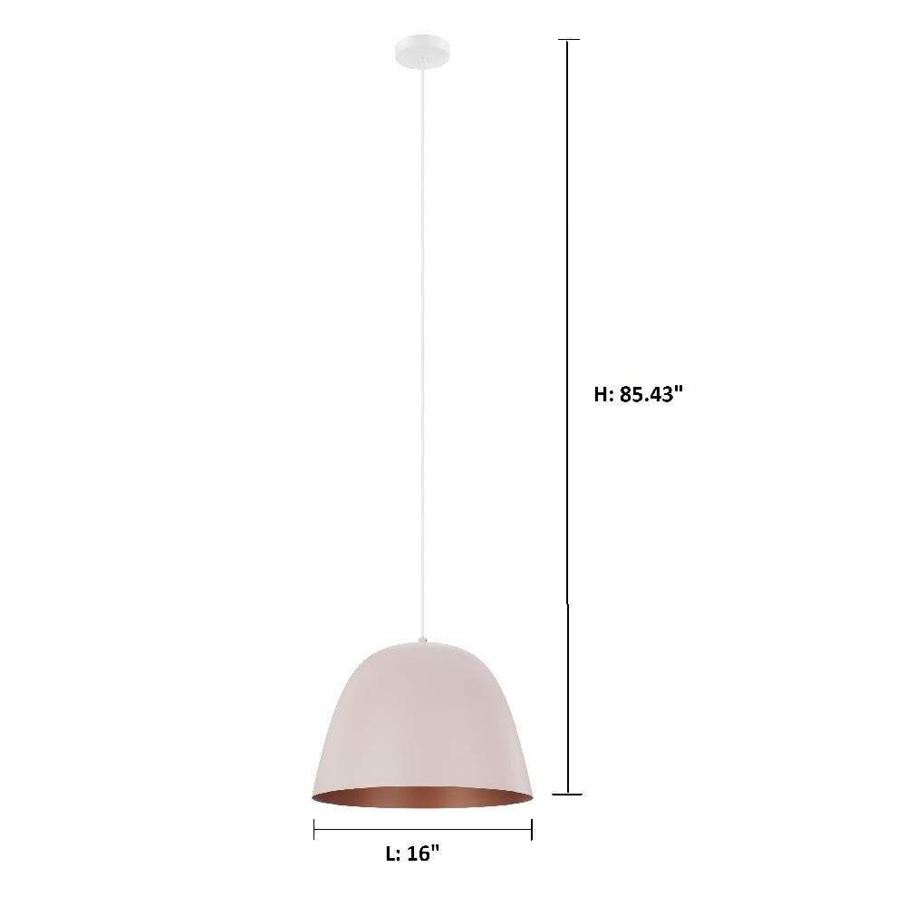 Shown in Apricot - Copper finish and Apricot - Copper Metal shade