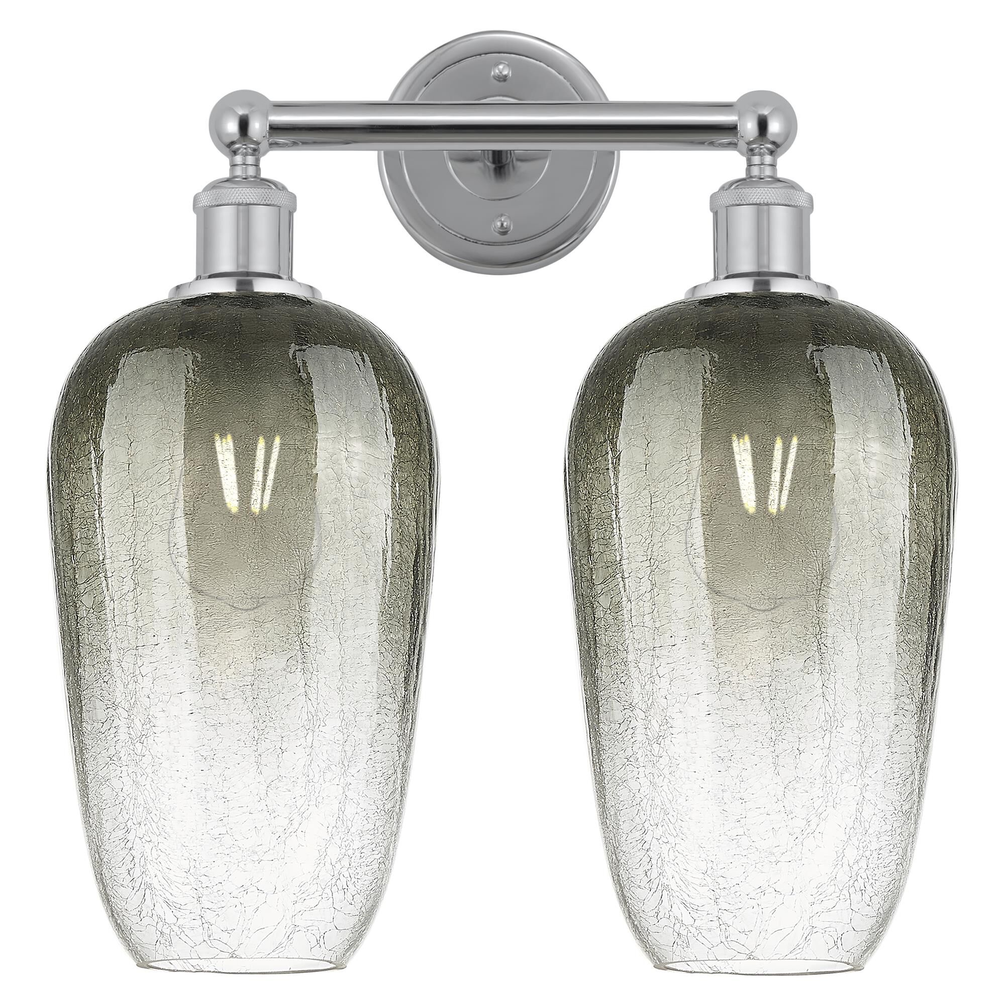 Shown in Polished Chrome finish and Slate glass
