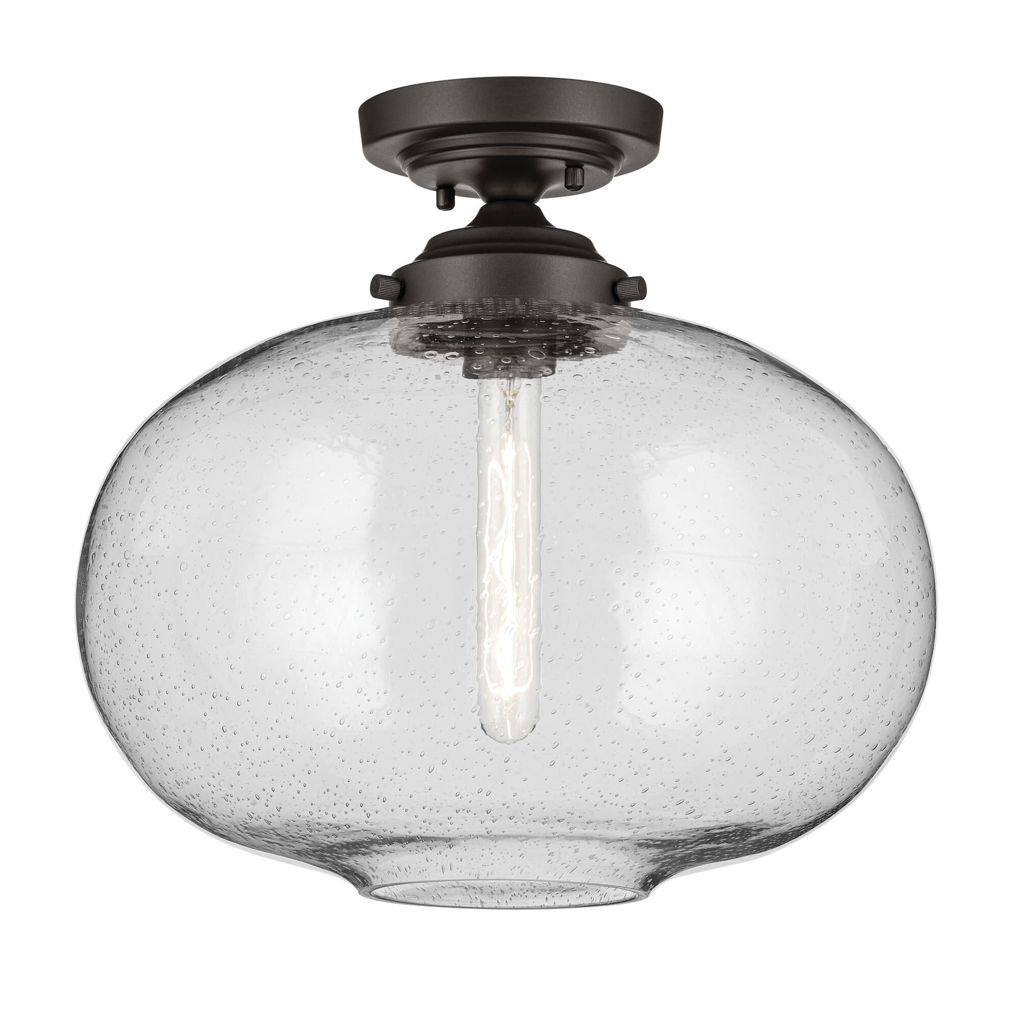Shown in Olde Bronze finish and Clear glass