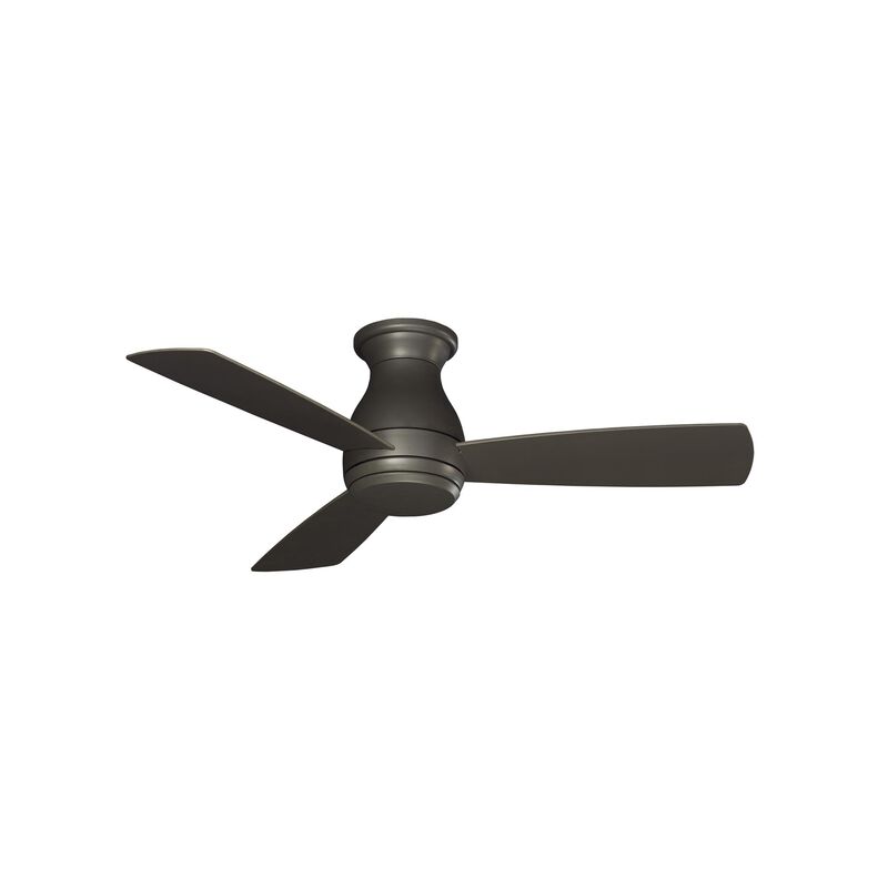 Hugh 44 Inch Flush Mount Fan with Light Kit by Fanimation