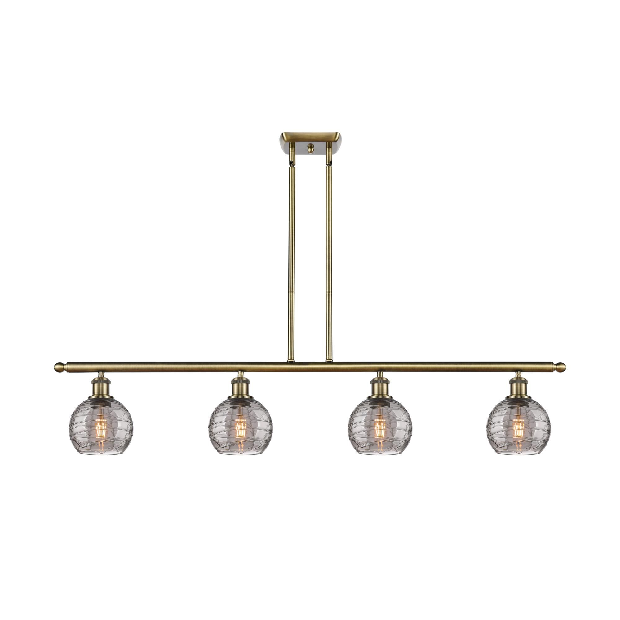 Bruno Marashlian Athens Deco Swirl 48 Inch Linear Suspension Light by Innovations Lighting