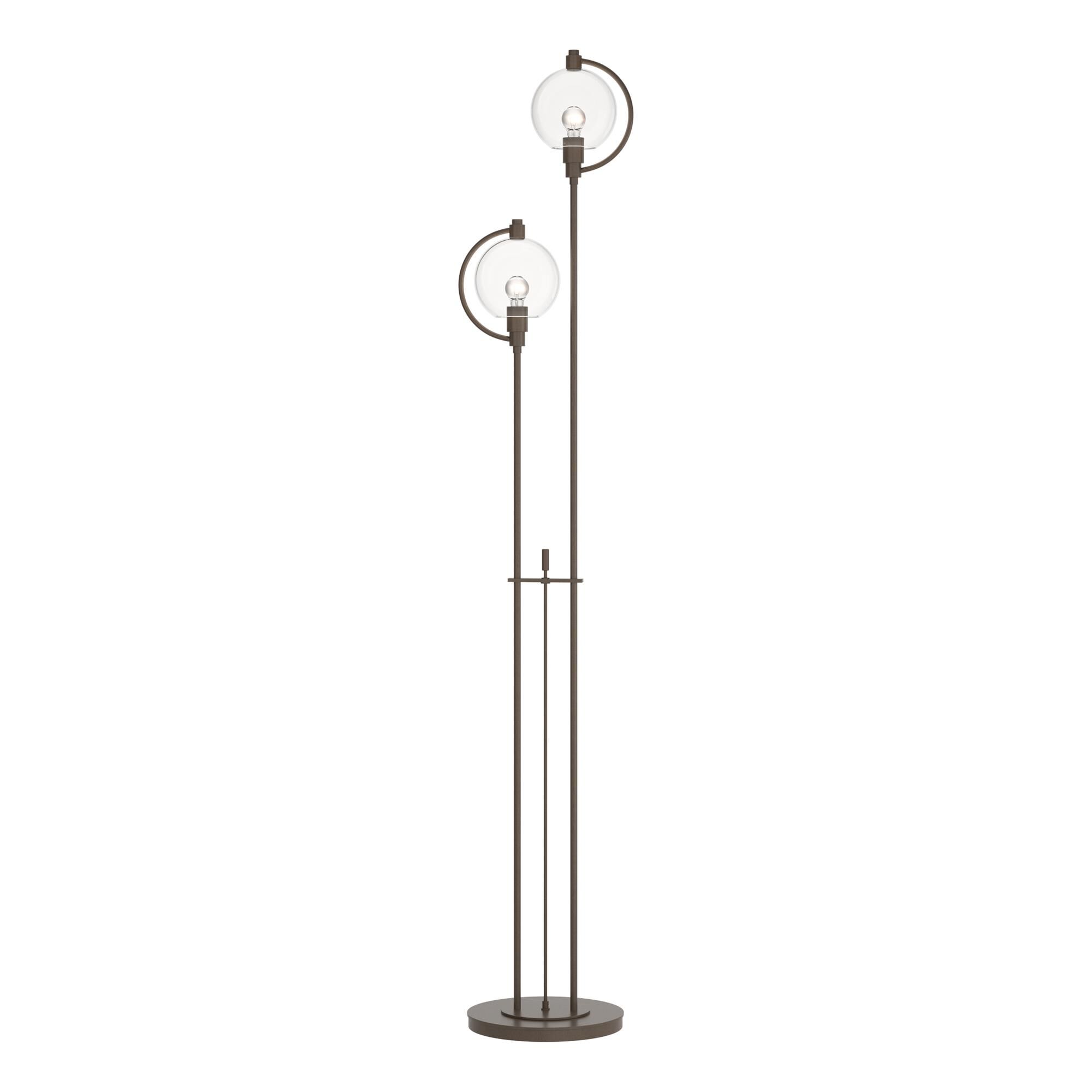 Shown in Bronze finish and Clear glass