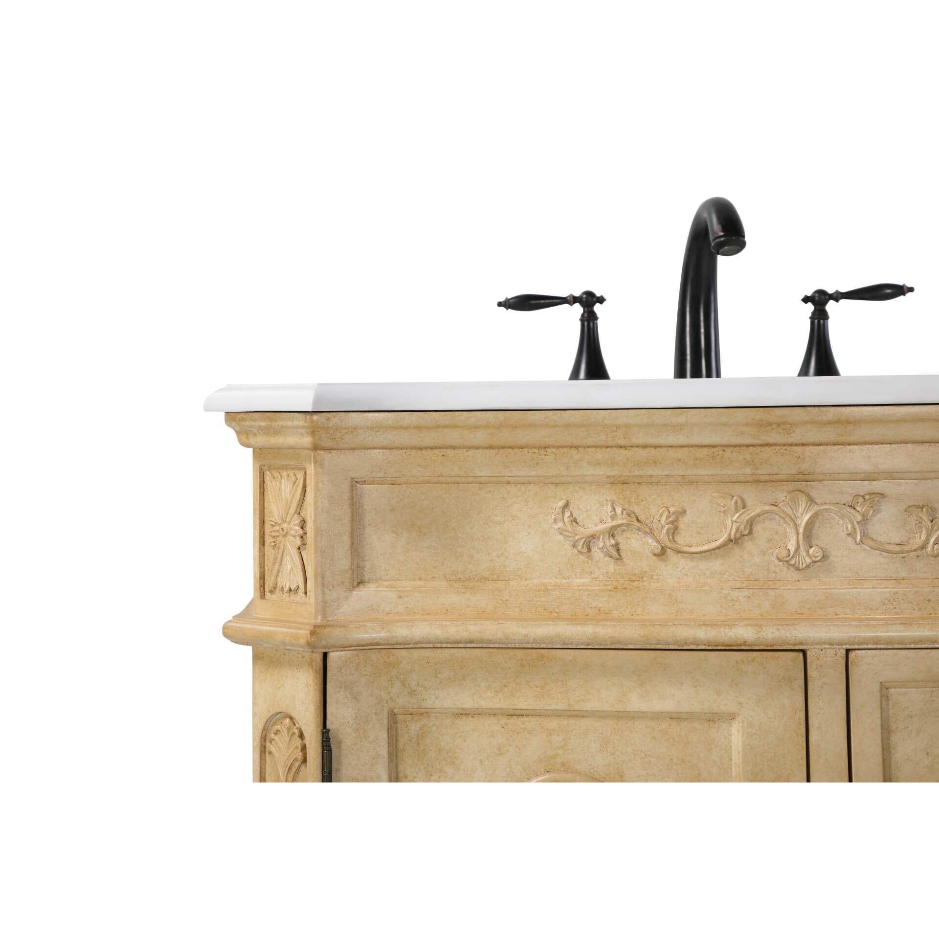 Shown in Antique Beige finish