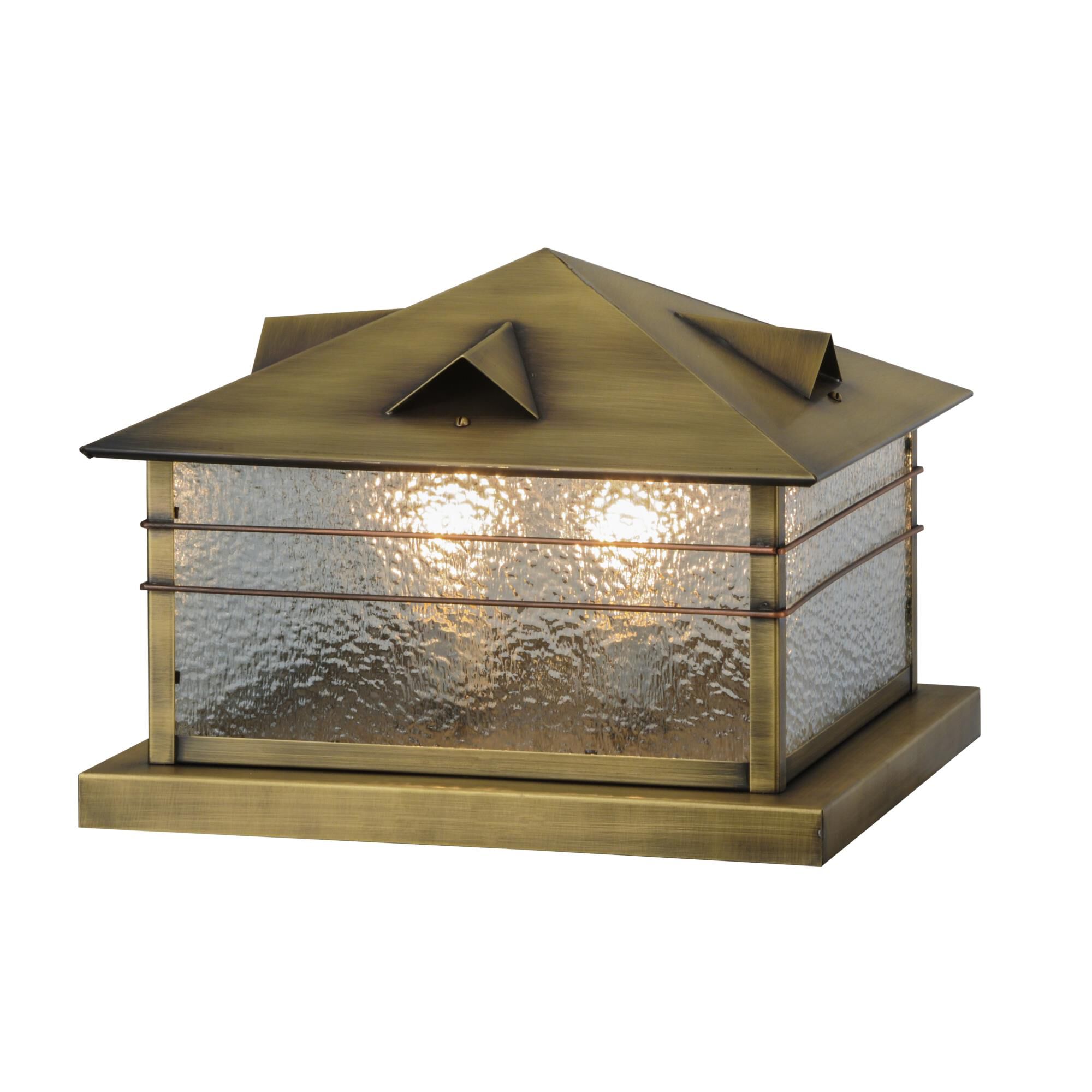 10 Inch Tall 2 Light Outdoor Pier Lamp by Meyda Lighting