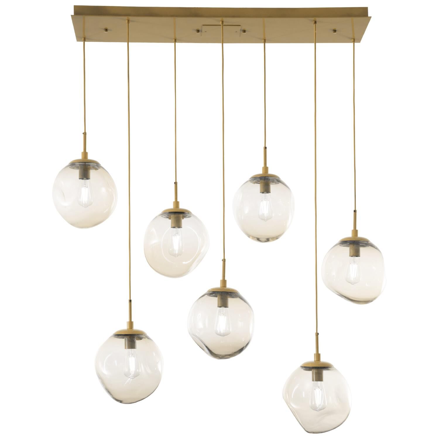 Levi Wilson Nebula 50 Inch 7 Light Linear Suspension Light by Hammerton Studio