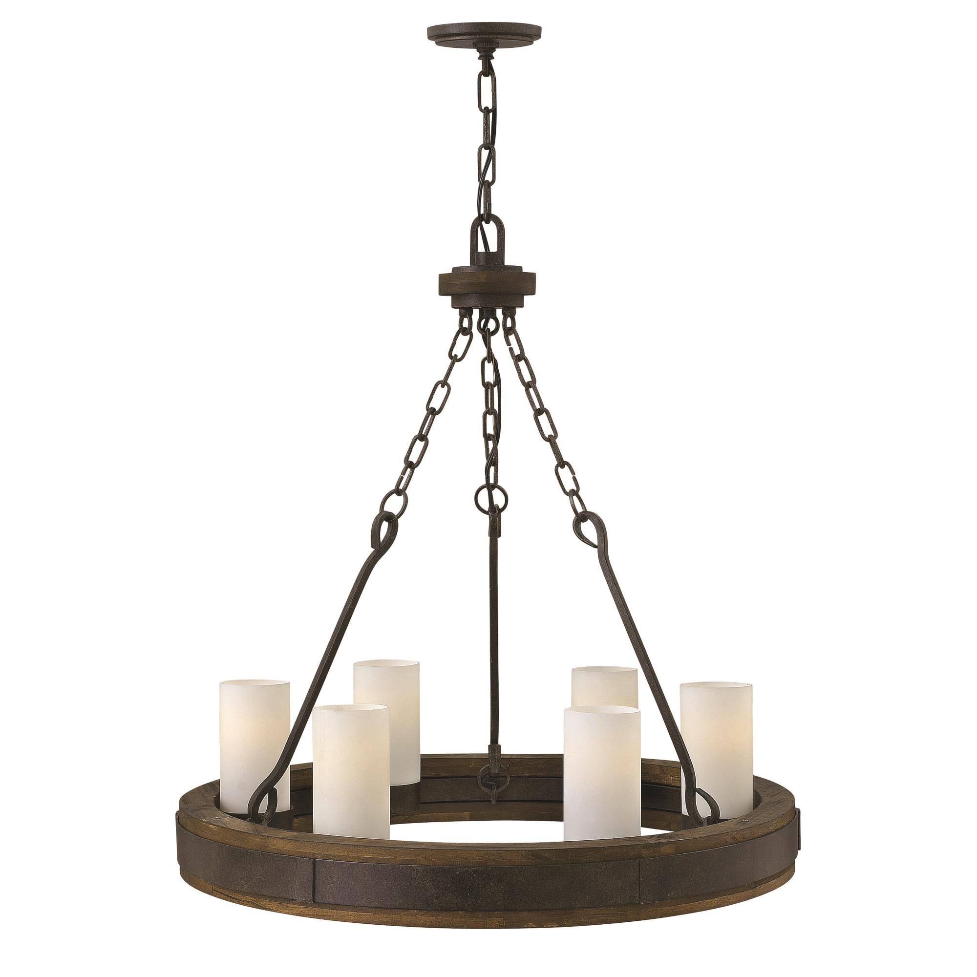 Cabot 28 Inch 6 Light Chandelier by Fredrick Ramond