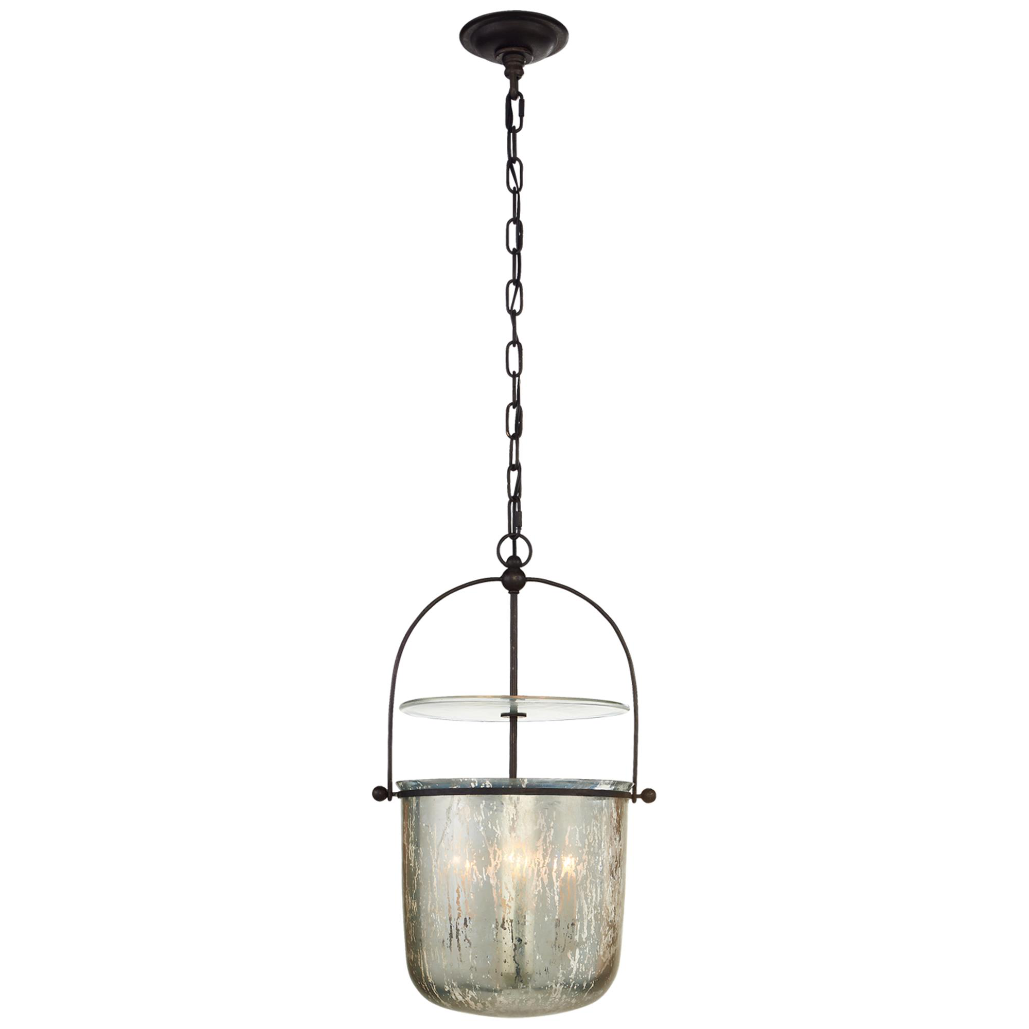 Shown in Aged Iron finish and Mercury glass