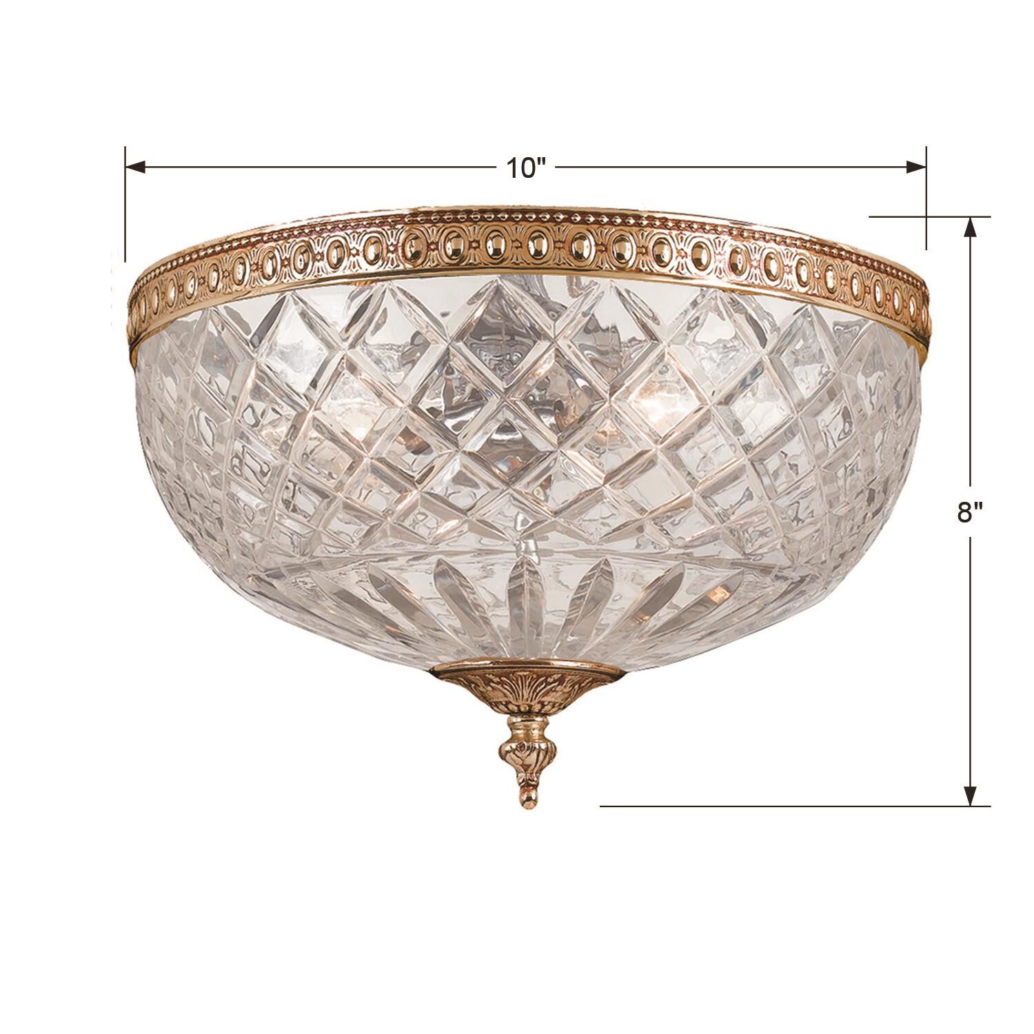 Ceiling Mount Semi Flush Mount by Crystorama