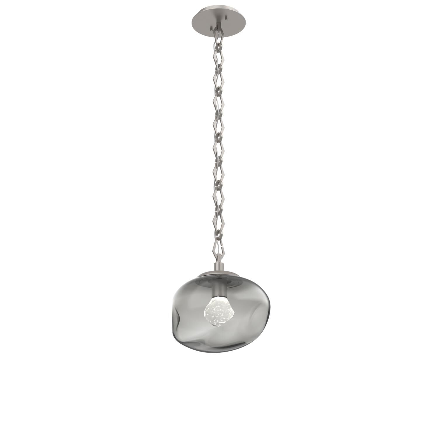 Shown in Beige Silver finish and Smoke with Faceted Gem glass